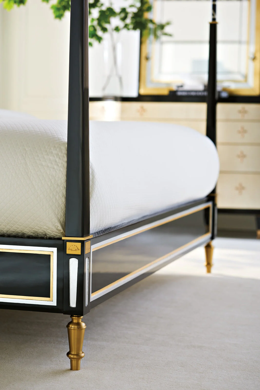 Caracole Promethean Couturier Canopy King Bed Clearance - Image 3