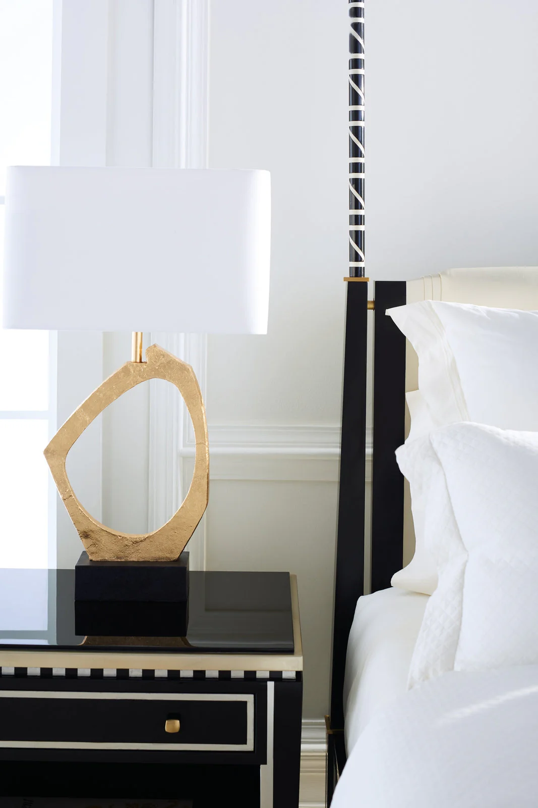 Caracole Promethean Couturier Canopy King Bed Clearance - Image 4