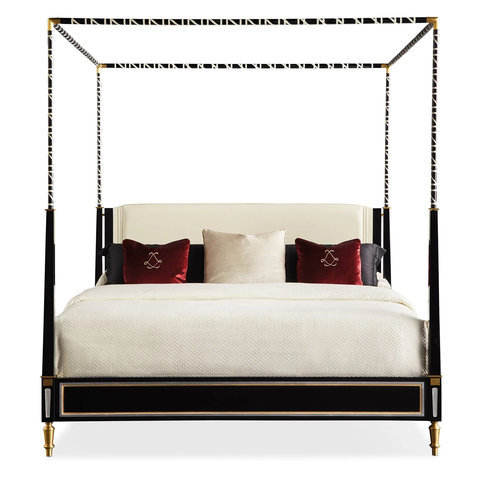 Caracole Promethean Couturier Canopy King Bed Clearance - Image 5