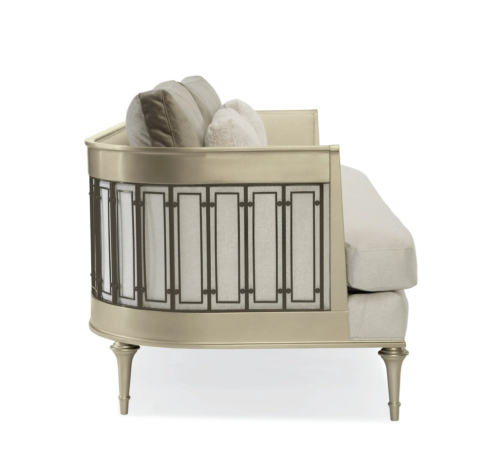 Caracole Upholstery Quit Your Metal-ing Sofa Clearance - Image 6