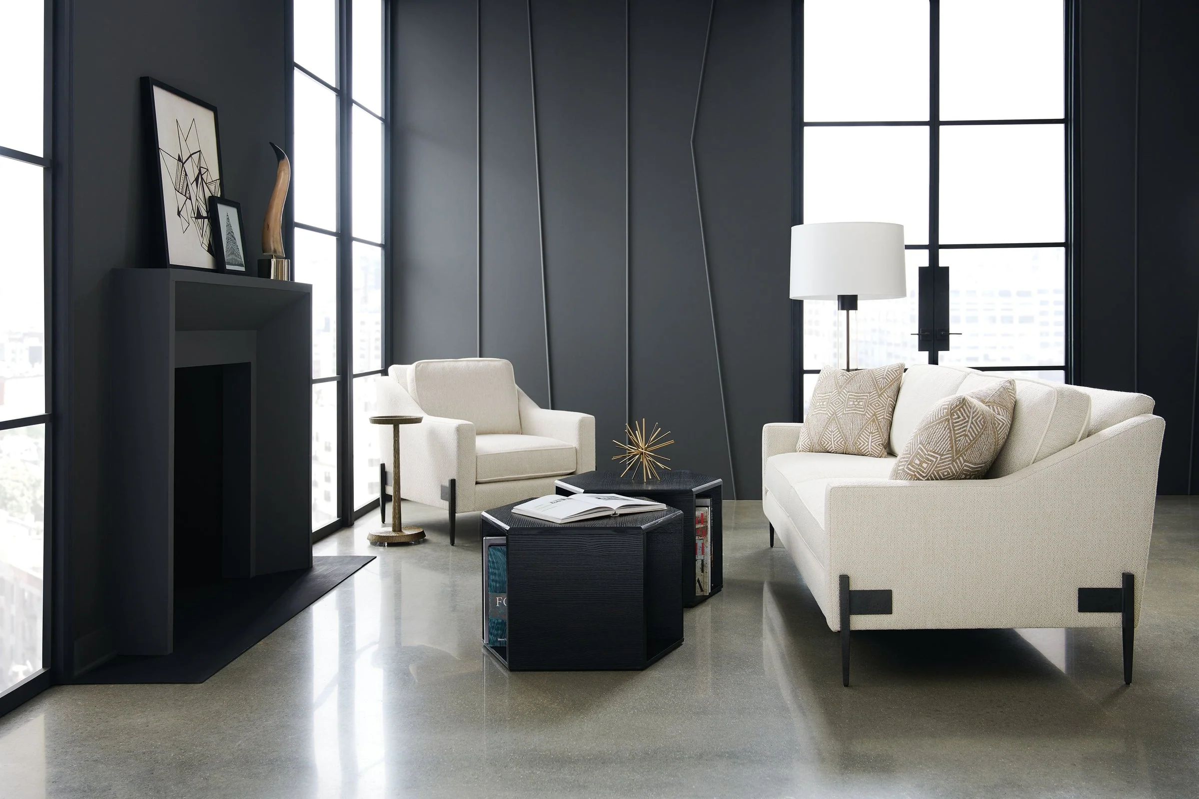 Caracole Remix Metal Spot End Table Clearance - Image 4