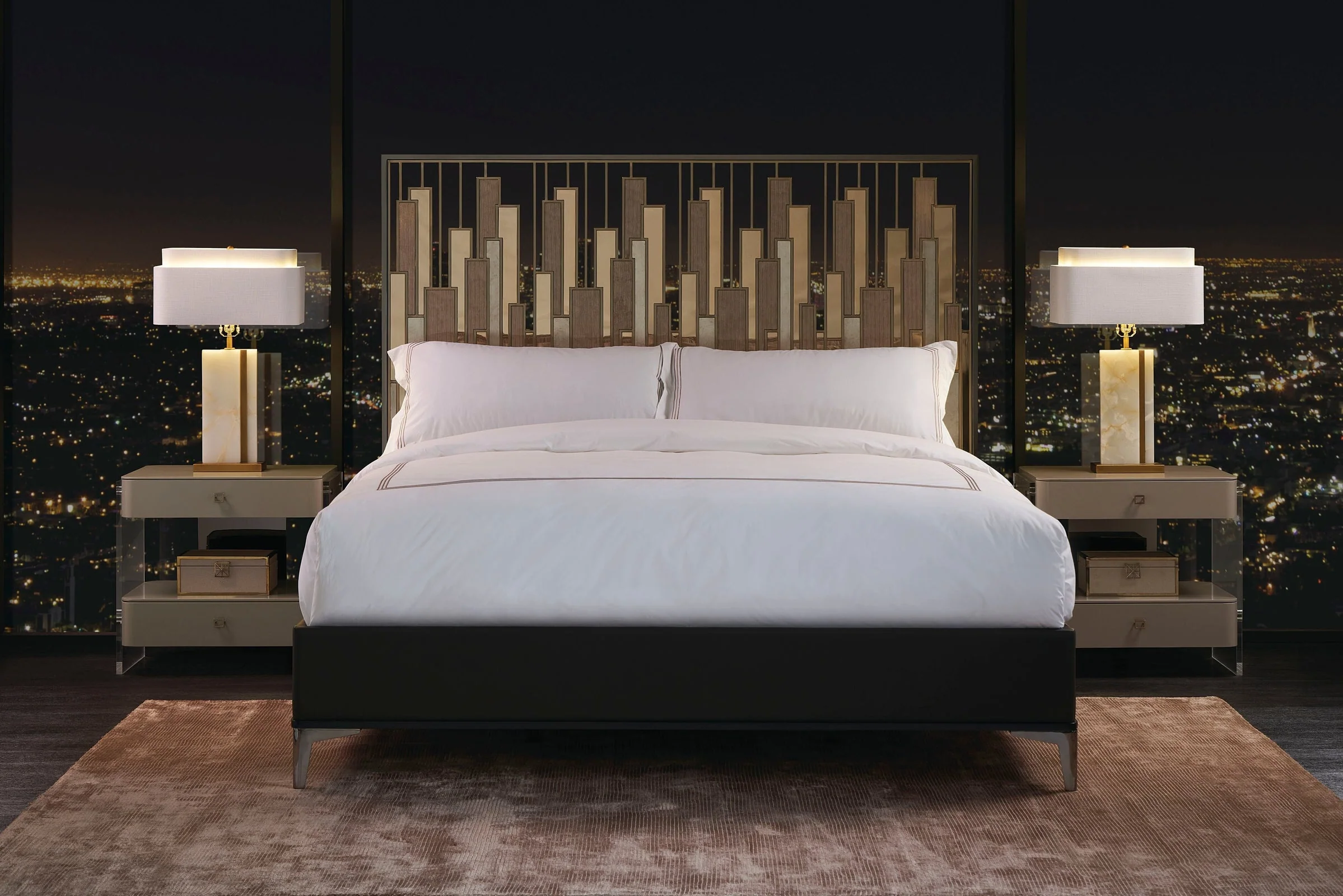 Caracole Signature Metropolitan Cityscape King Bed INV - Image 2