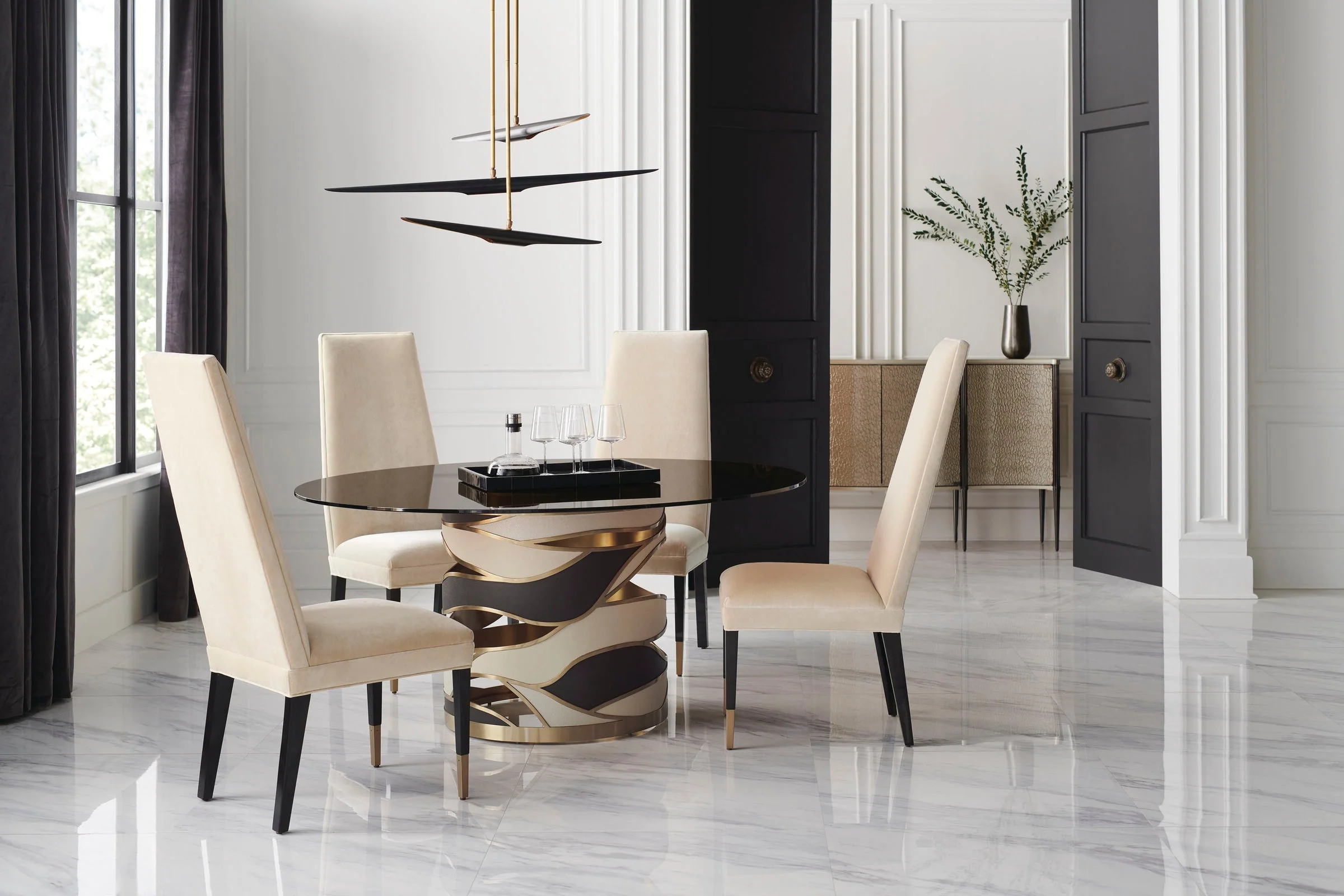 Caracole Signature Metropolitan The Masters Dining Side Chair - Set of 2 - Image 2