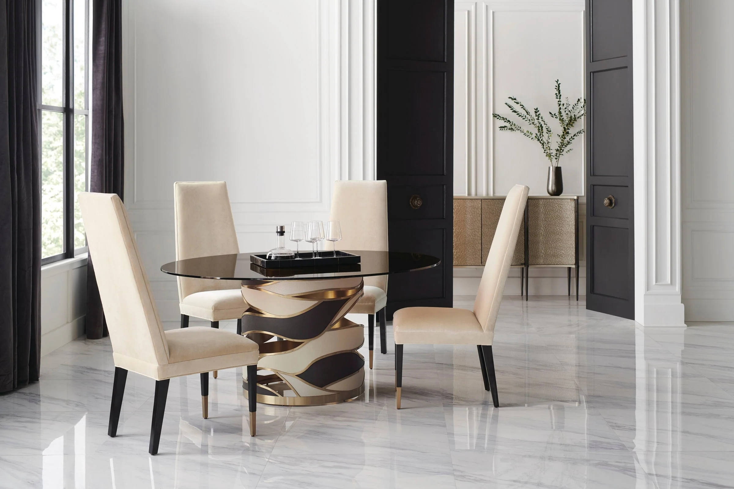 Caracole Signature Metropolitan The Masters Dining Side Chair - Set of 2 - Image 3
