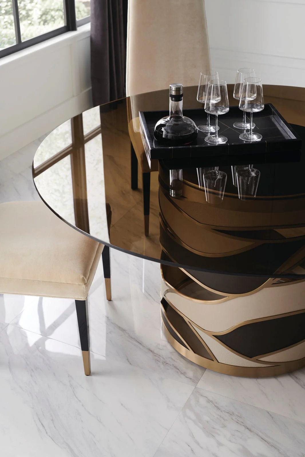 Caracole Signature Metropolitan The Masters Dining Side Chair - Set of 2 - Image 5