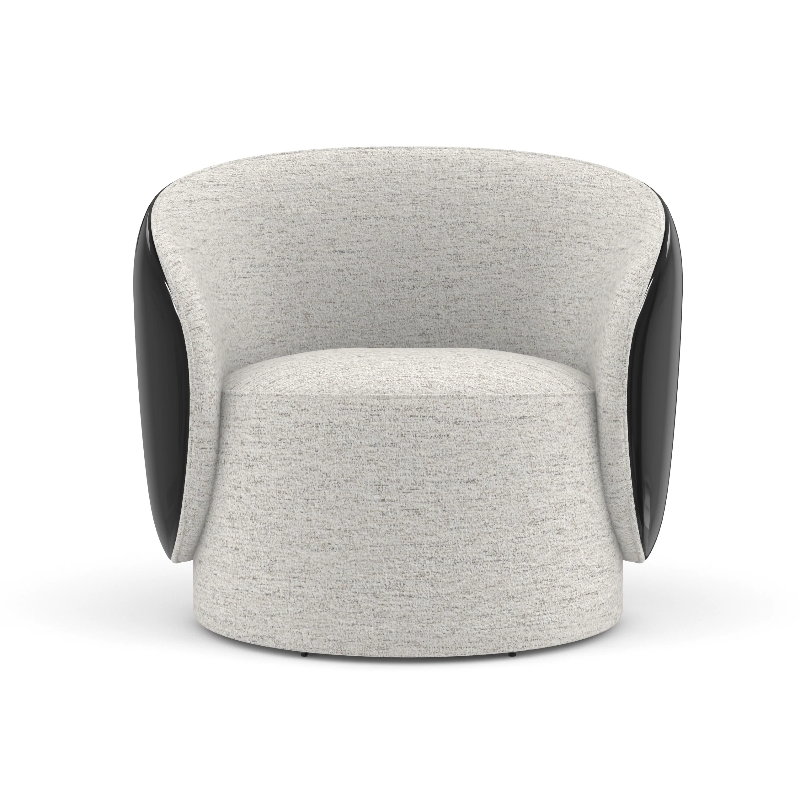 Caracole Upholstery Cuff Swivel Chair - Image 3