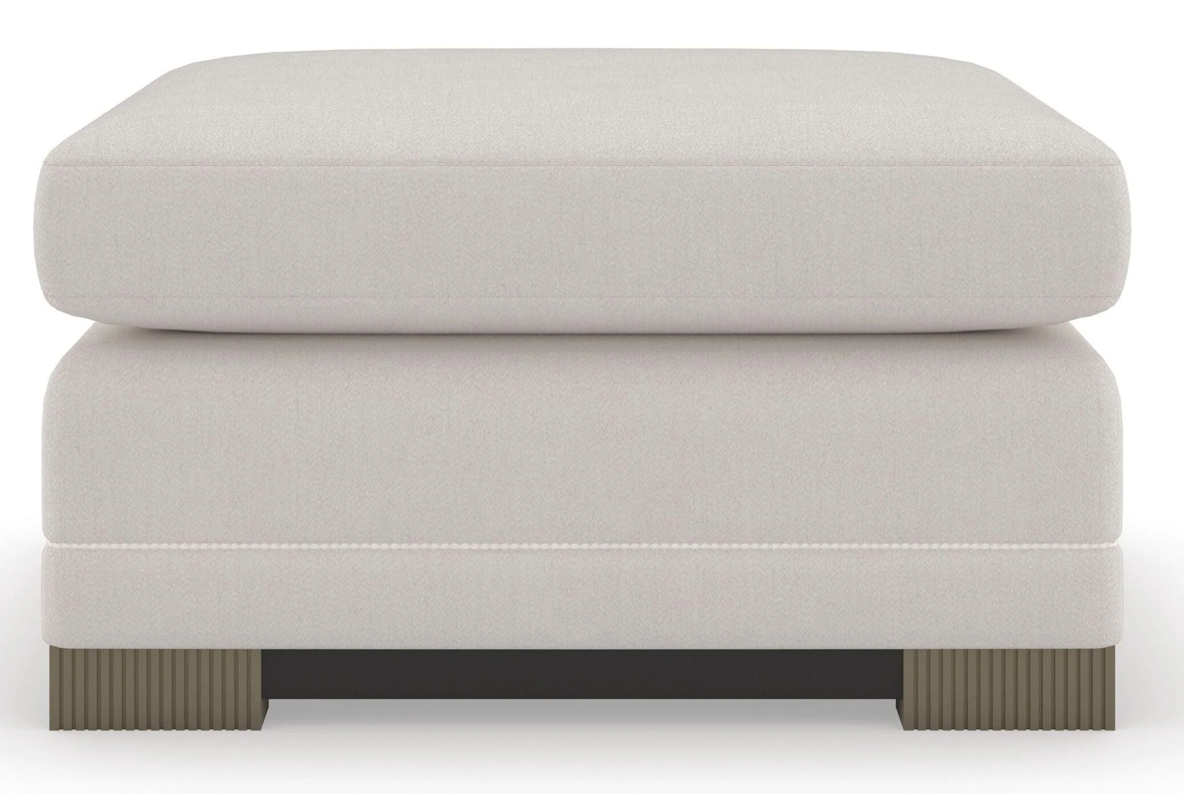 Caracole Upholstery Deep Retreat Edge Ottoman Clearance - Image 5