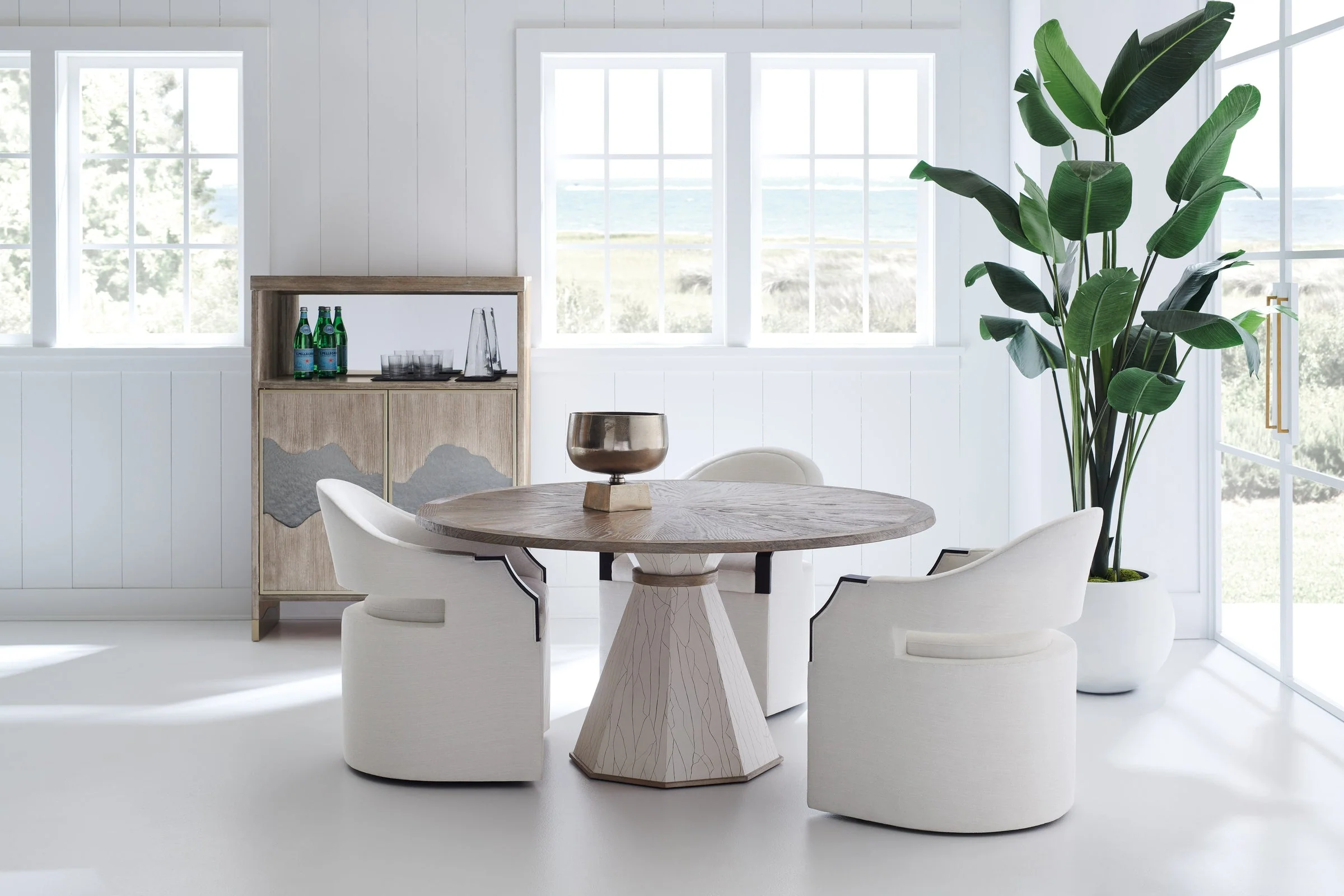 Caracole Upholstery Dinner Roll Chair INV - Image 2
