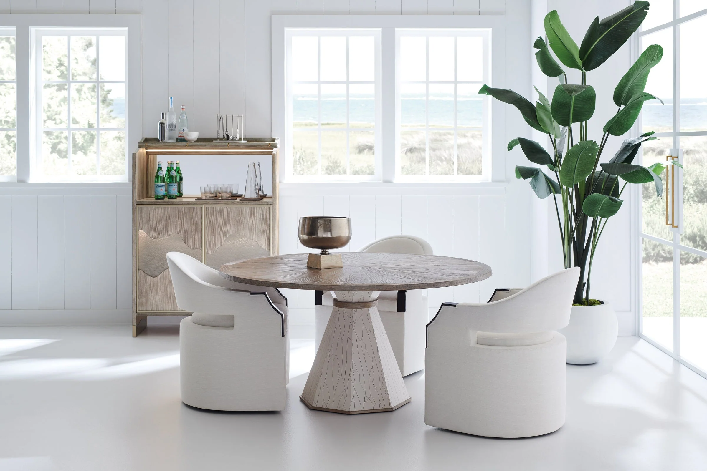 Caracole Upholstery Dinner Roll Chair INV - Image 3
