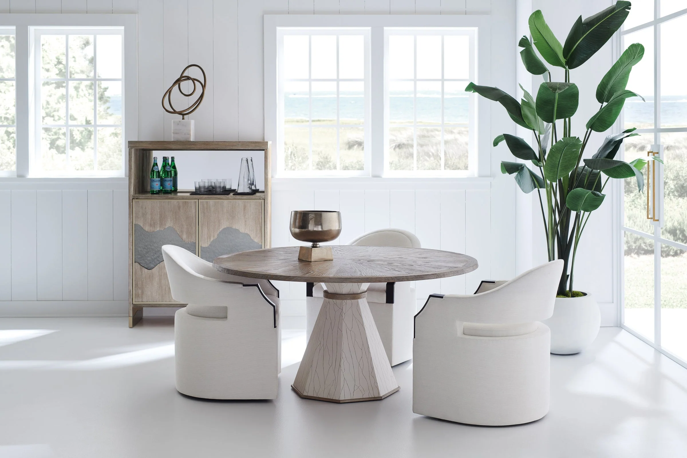Caracole Upholstery Dinner Roll Chair INV - Image 4