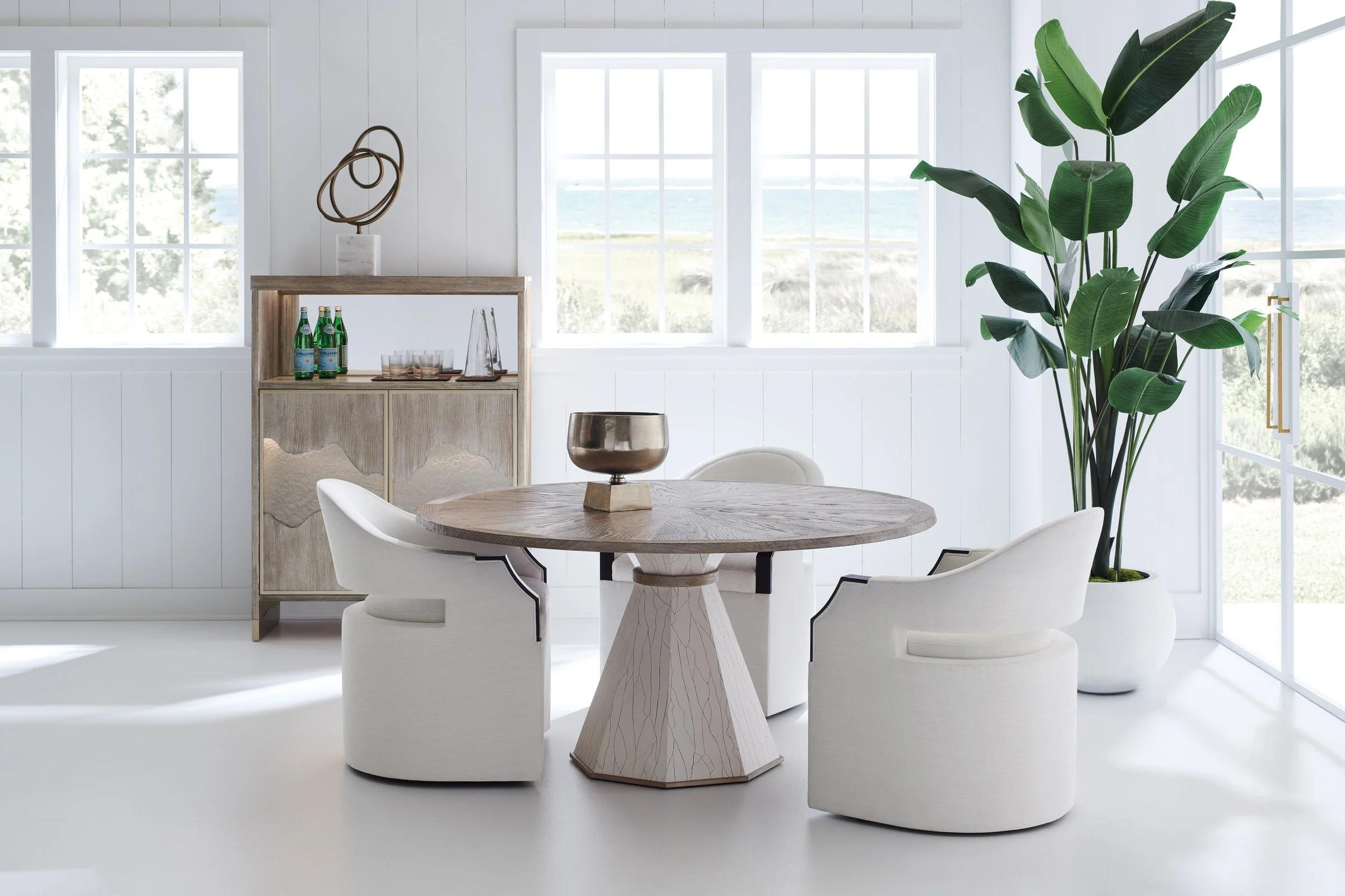 Caracole Upholstery Dinner Roll Chair INV - Image 5