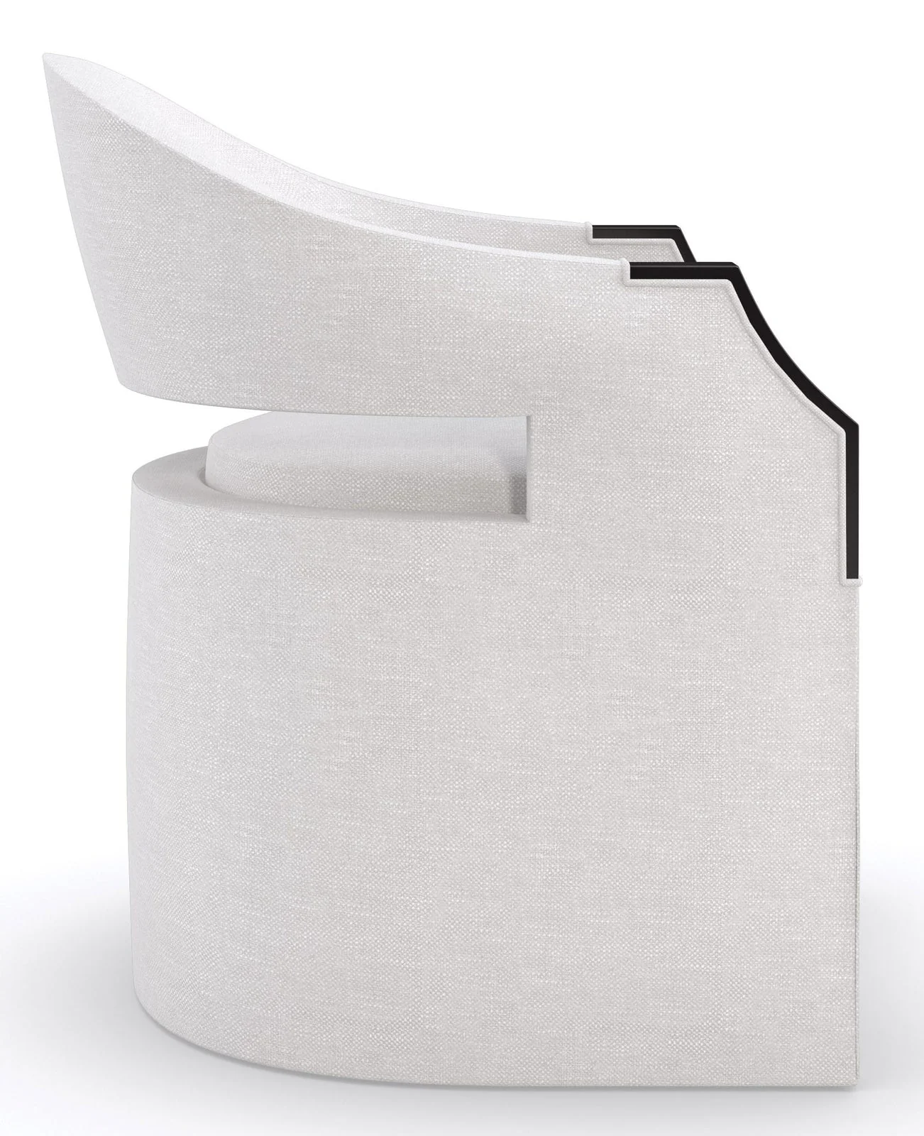 Caracole Upholstery Dinner Roll Chair INV - Image 8