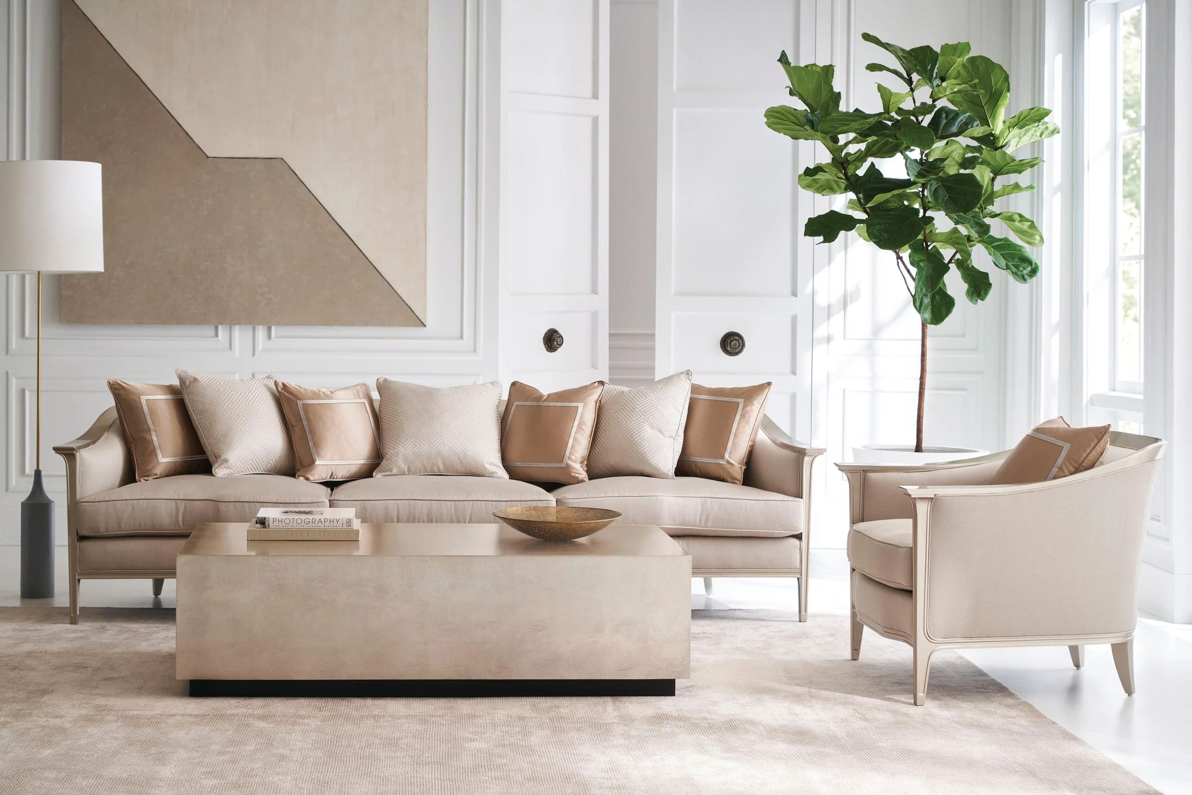 Caracole Upholstery Eaves Drop Sofa 110 - Image 4
