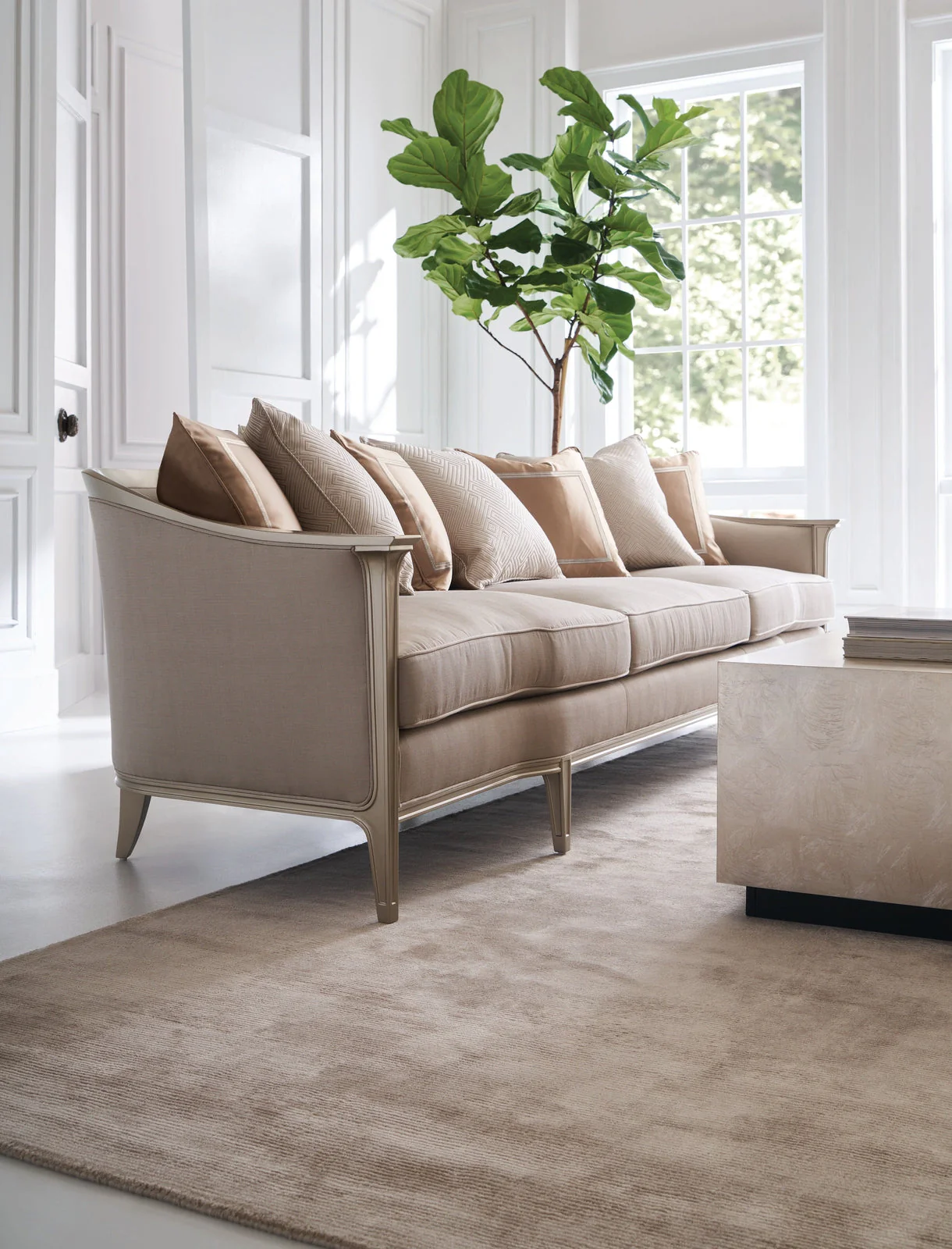 Caracole Upholstery Eaves Drop Sofa 110 - Image 5