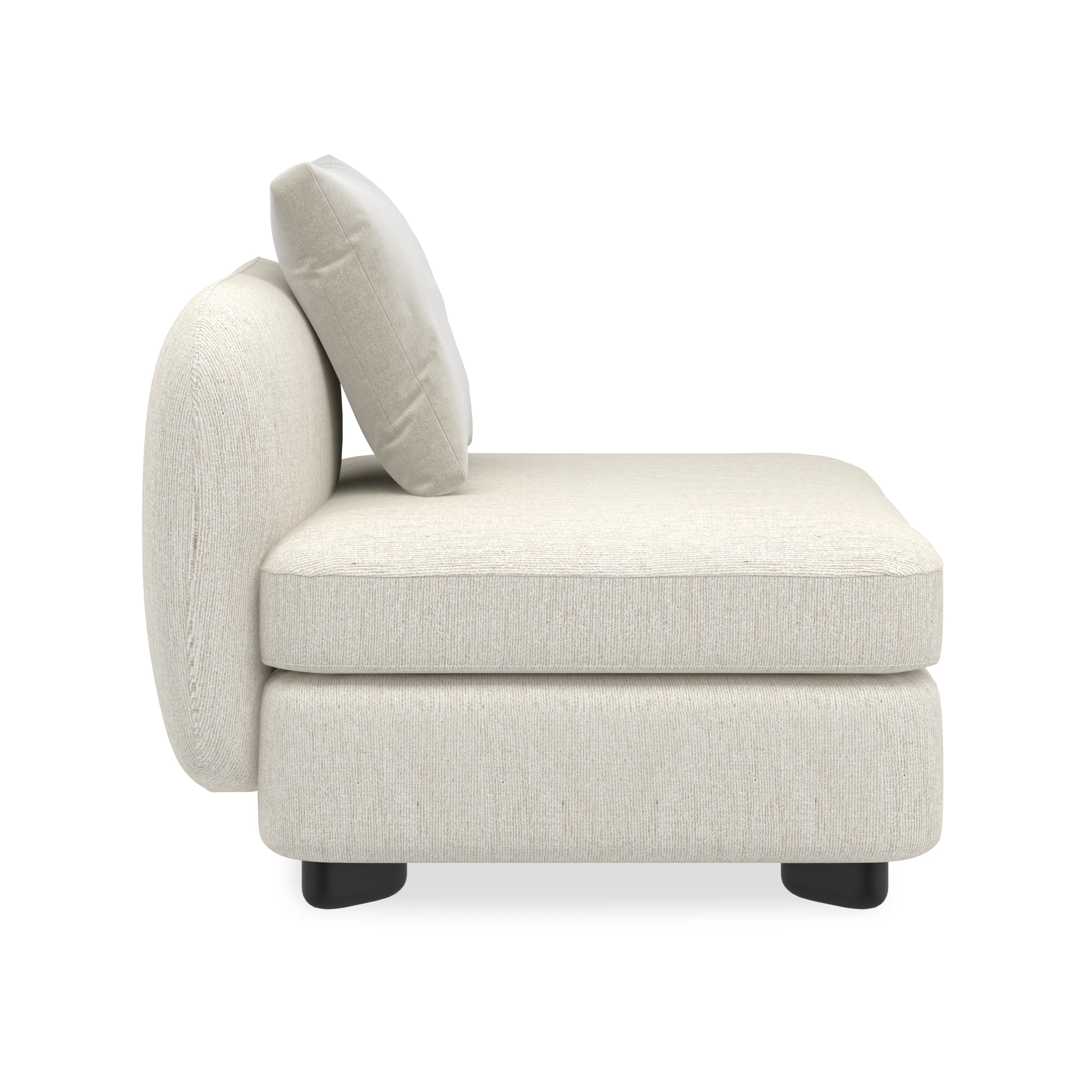 Caracole Upholstery Lumi Armless Chair - Image 5