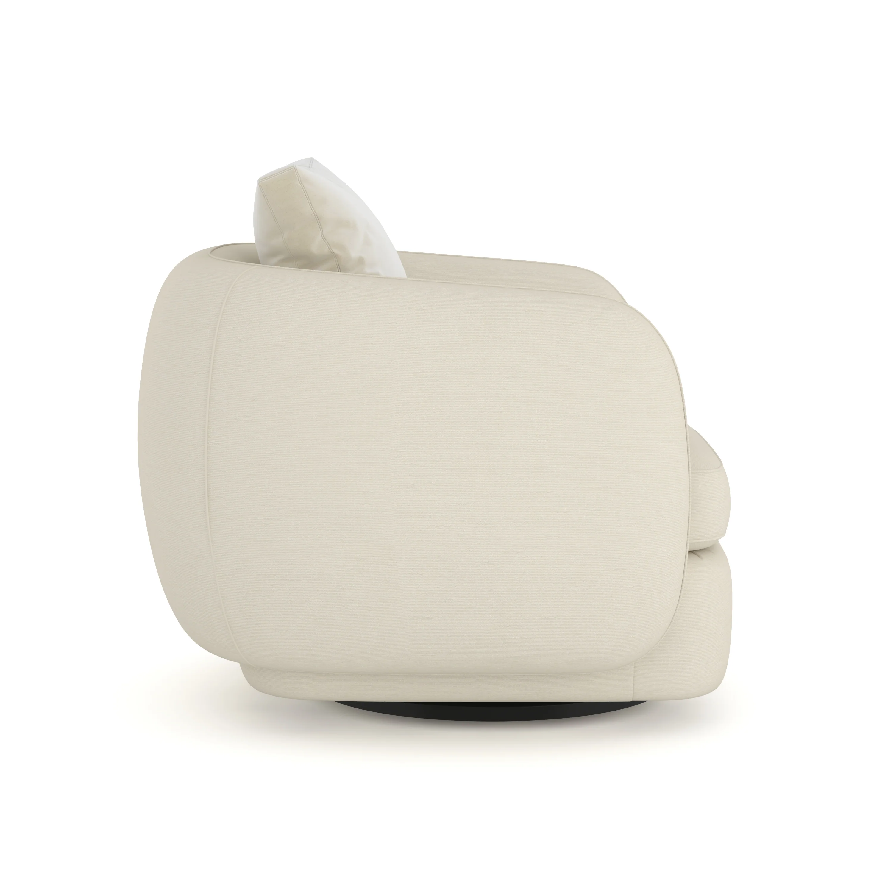 Caracole Upholstery Lumi Swivel Chair - Image 4