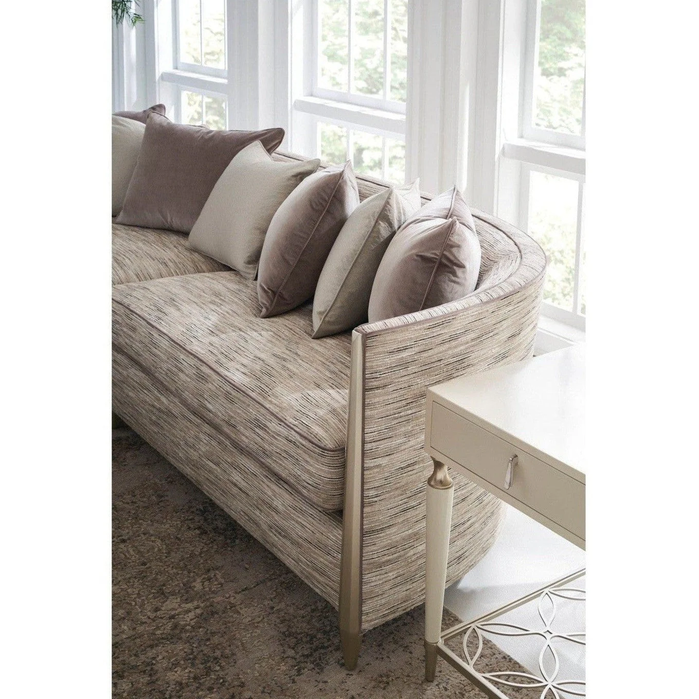 Caracole Upholstery Piping Hot Sofa 110" - Image 3