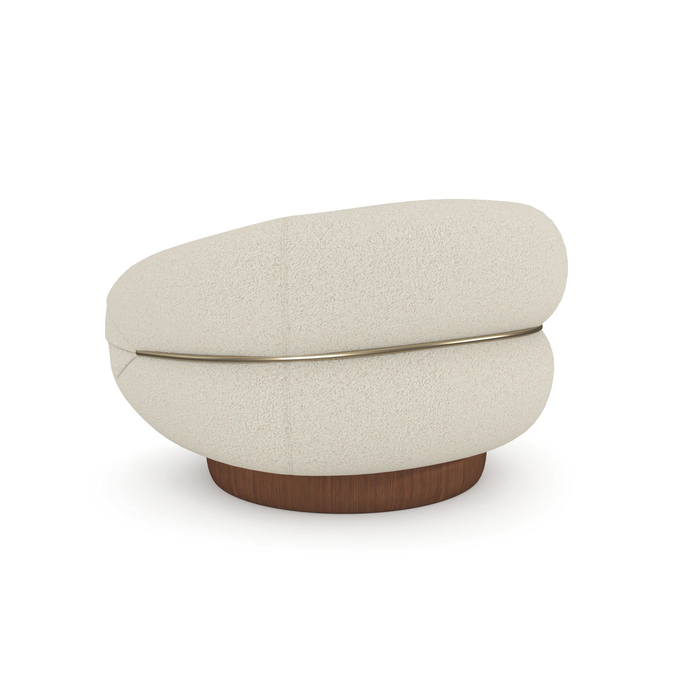 Caracole Upholstery Smoosh Swivel Chair - Image 3
