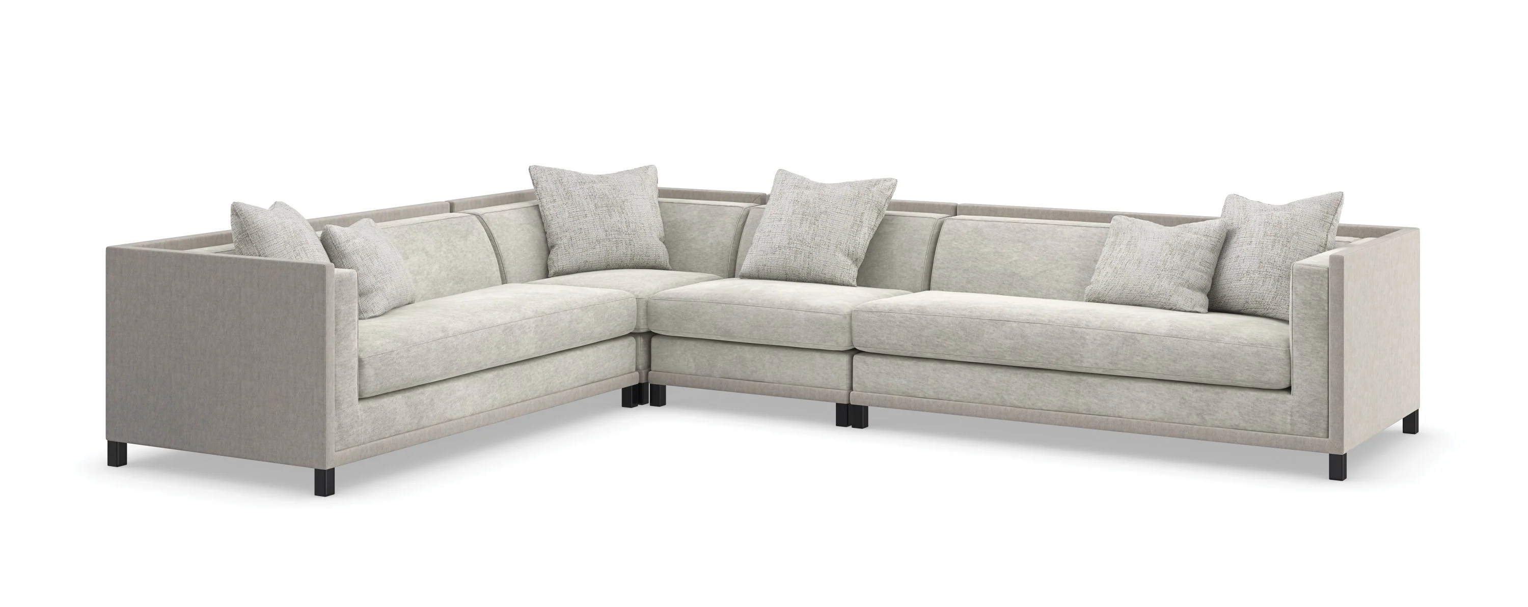 Caracole Upholstery Tuxedo 4 PC Sectional - Image 32