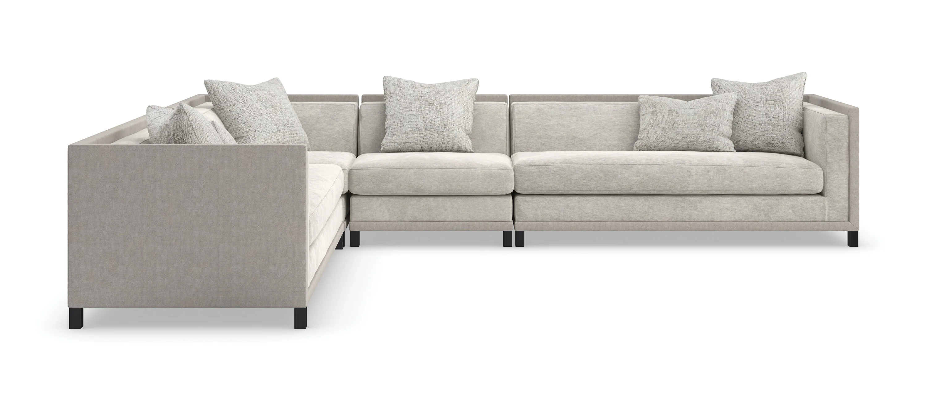 Caracole Upholstery Tuxedo 4 PC Sectional - Image 33