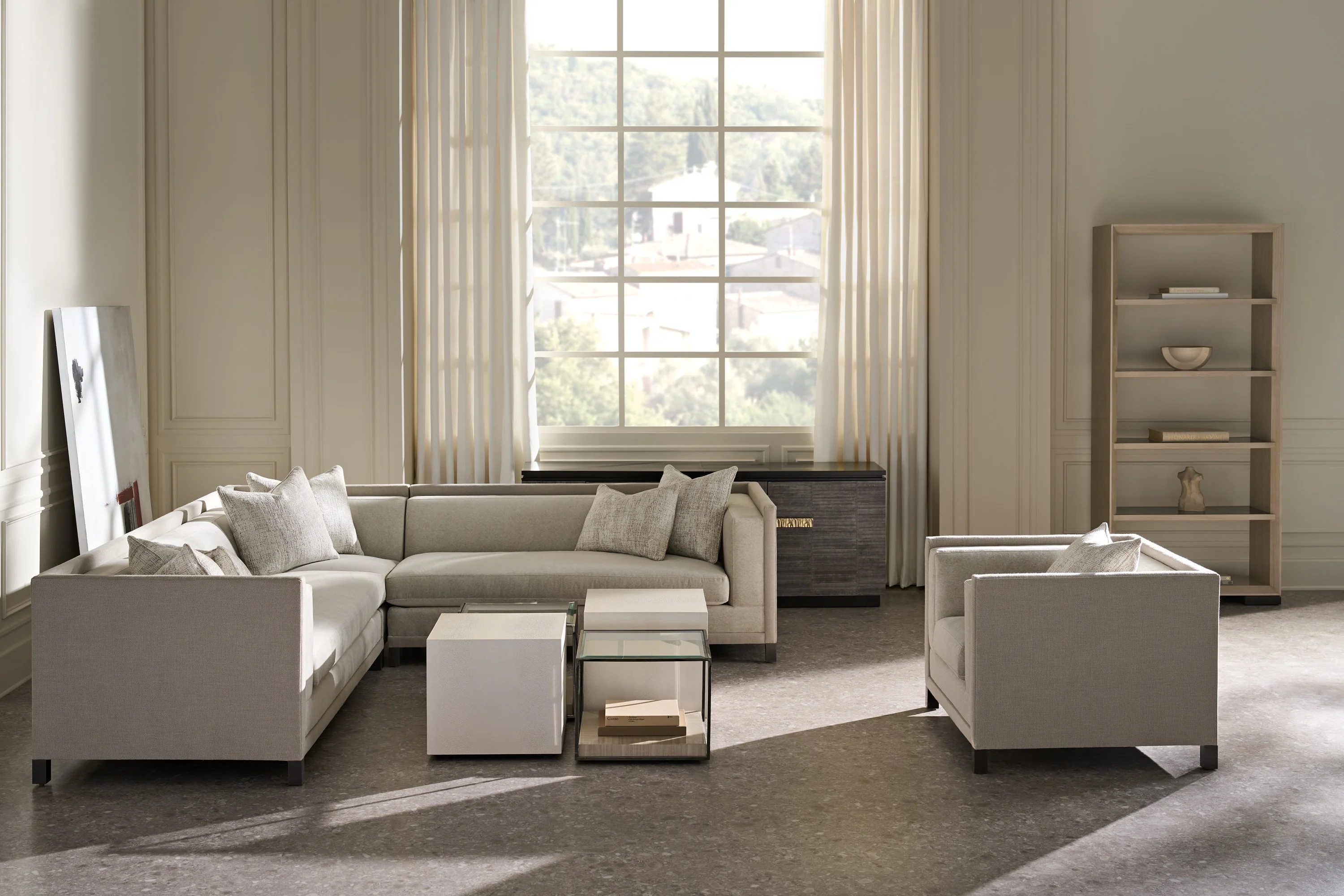 Caracole Upholstery Tuxedo 4 PC Sectional - Image 35