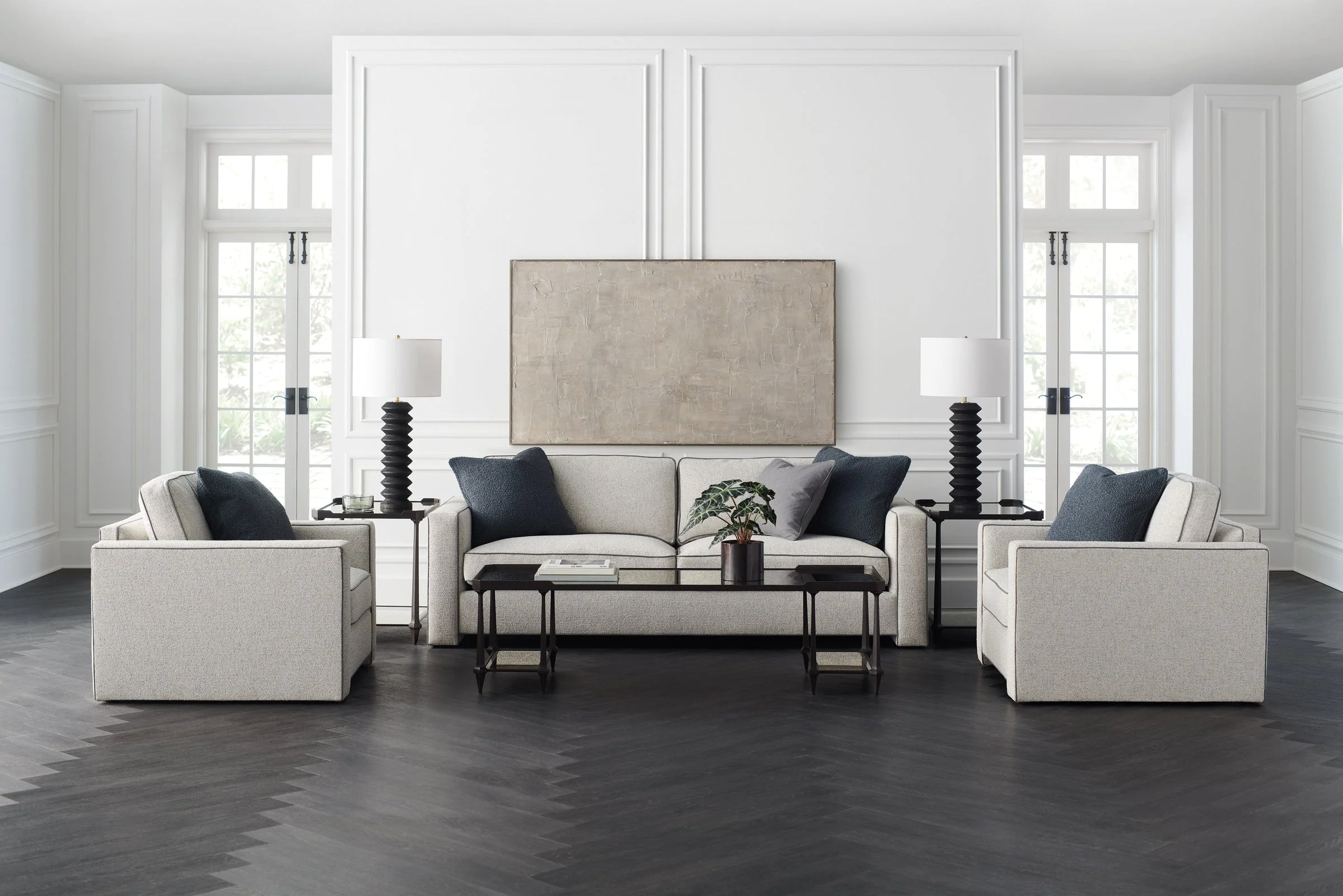 Caracole Upholstery Welt Played Accent Chair - Image 3