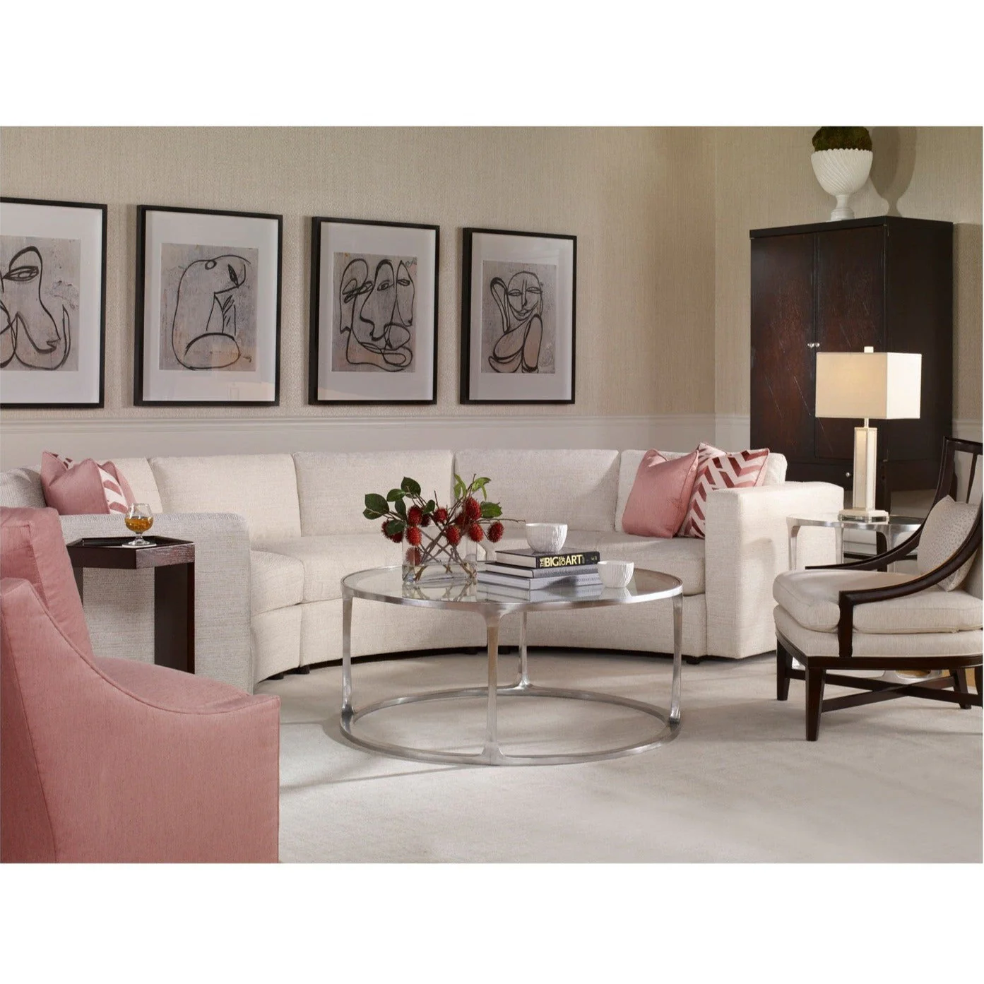 Century Furniture Aria Metal Chairside Table - Image 2