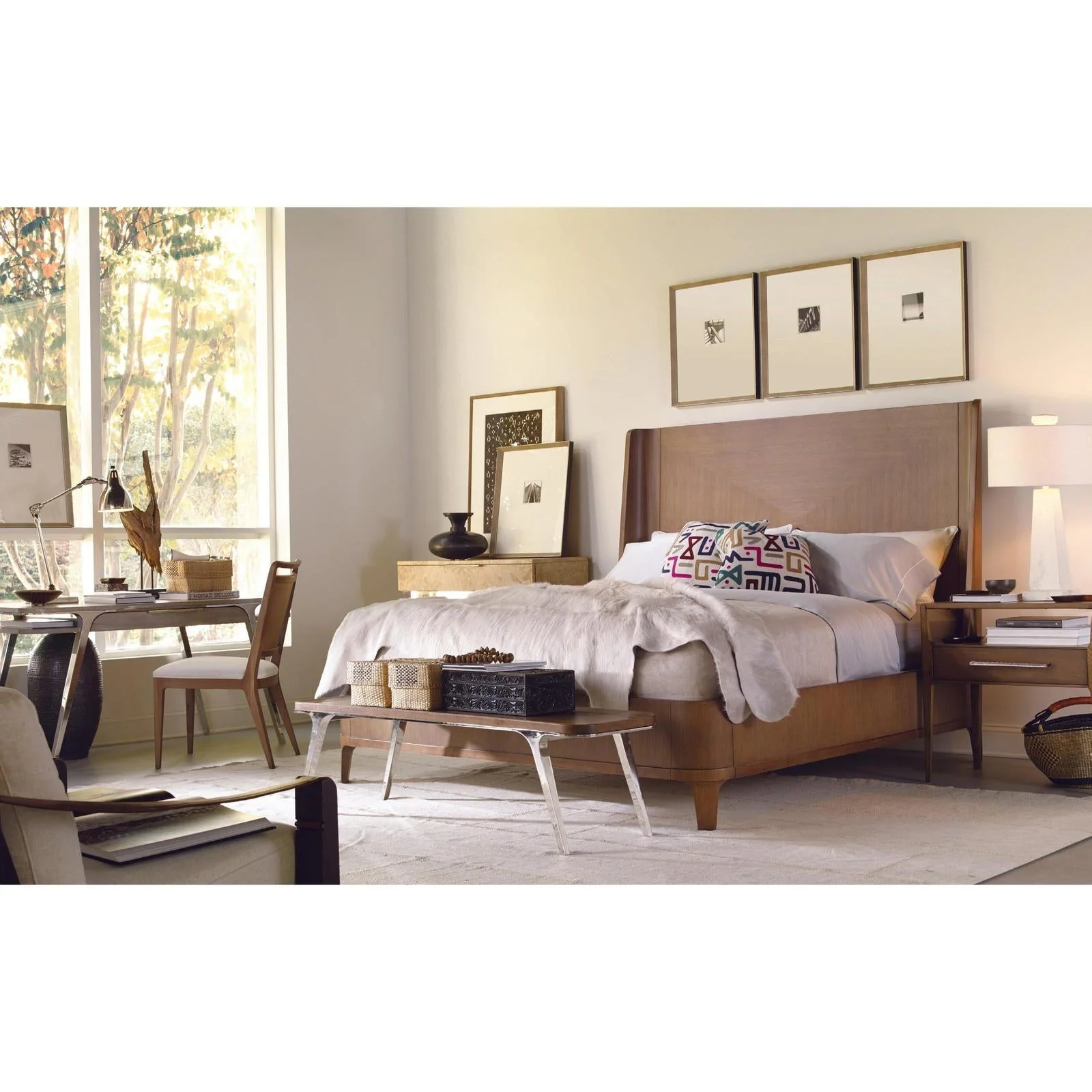 Century Furniture Bowery Place Cerused Bed - Image 2