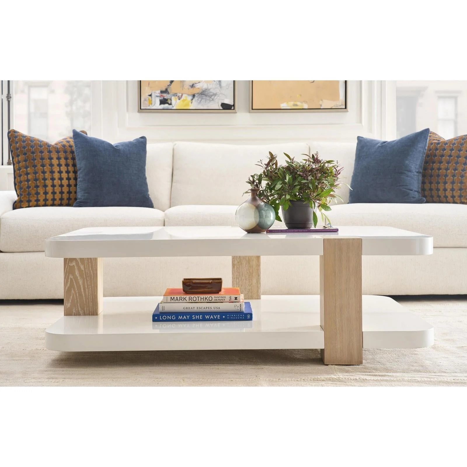Century Furniture Cadence Cocktail Table - CA2 Sand Cerused - Image 4
