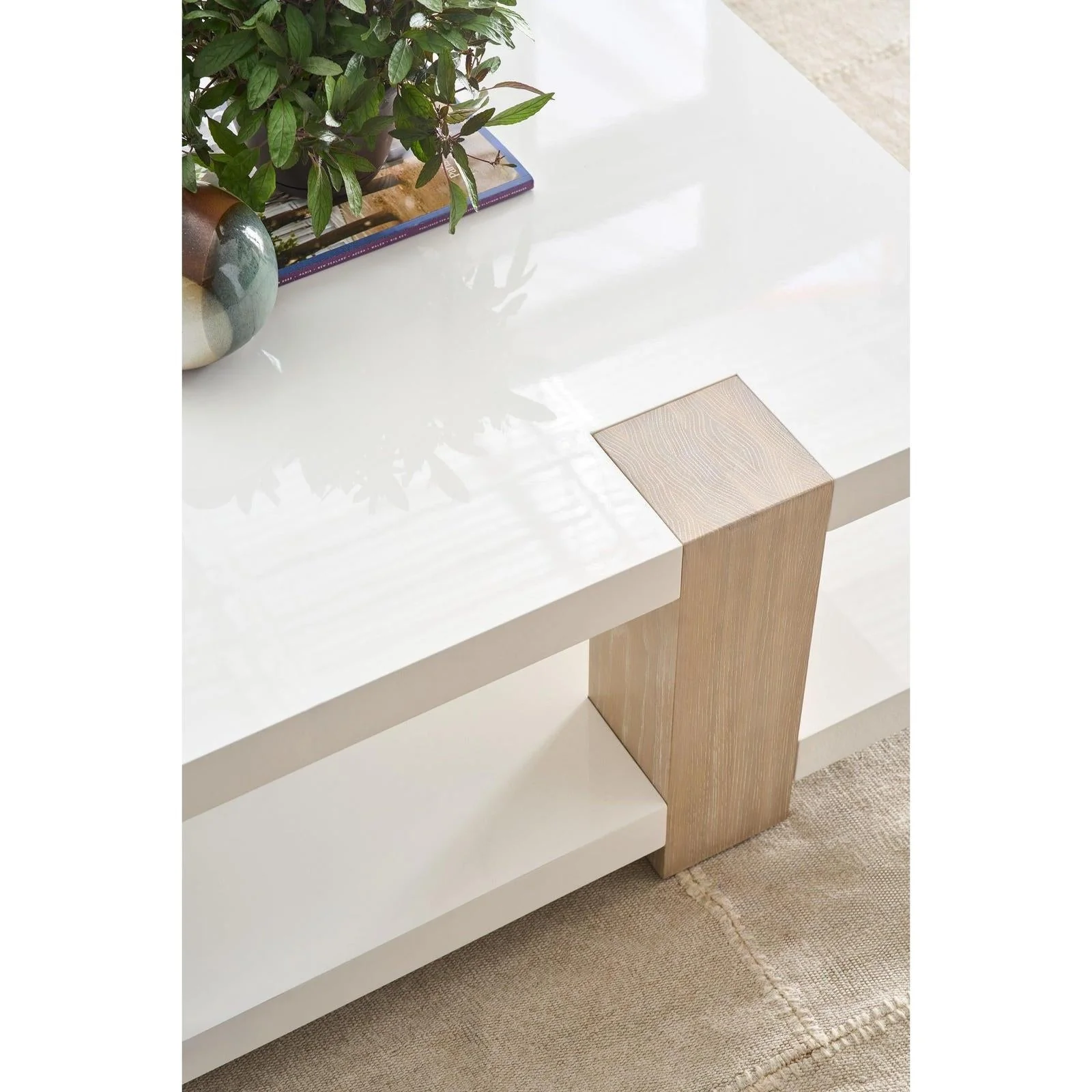 Century Furniture Cadence Cocktail Table - CA2 Sand Cerused - Image 5