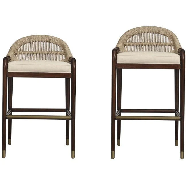 Century Furniture Curate Low Back Bar Stool - Image 4