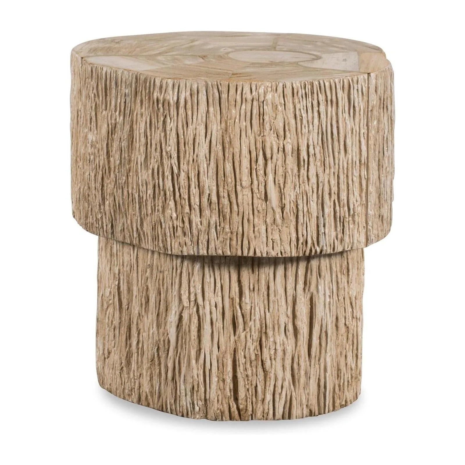 Century Furniture Grand Tour Elan Petrified Wood Accent Table - Image 4