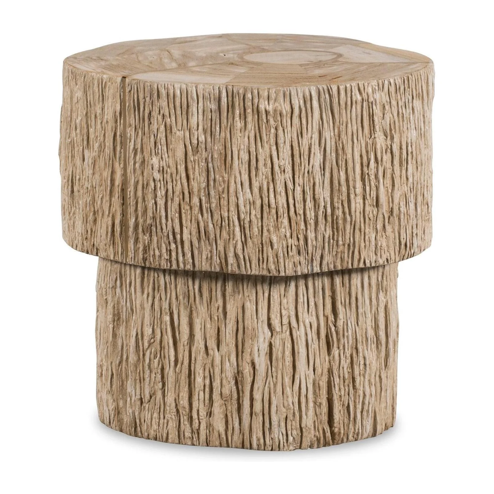 Century Furniture Grand Tour Elan Petrified Wood Accent Table - Image 5