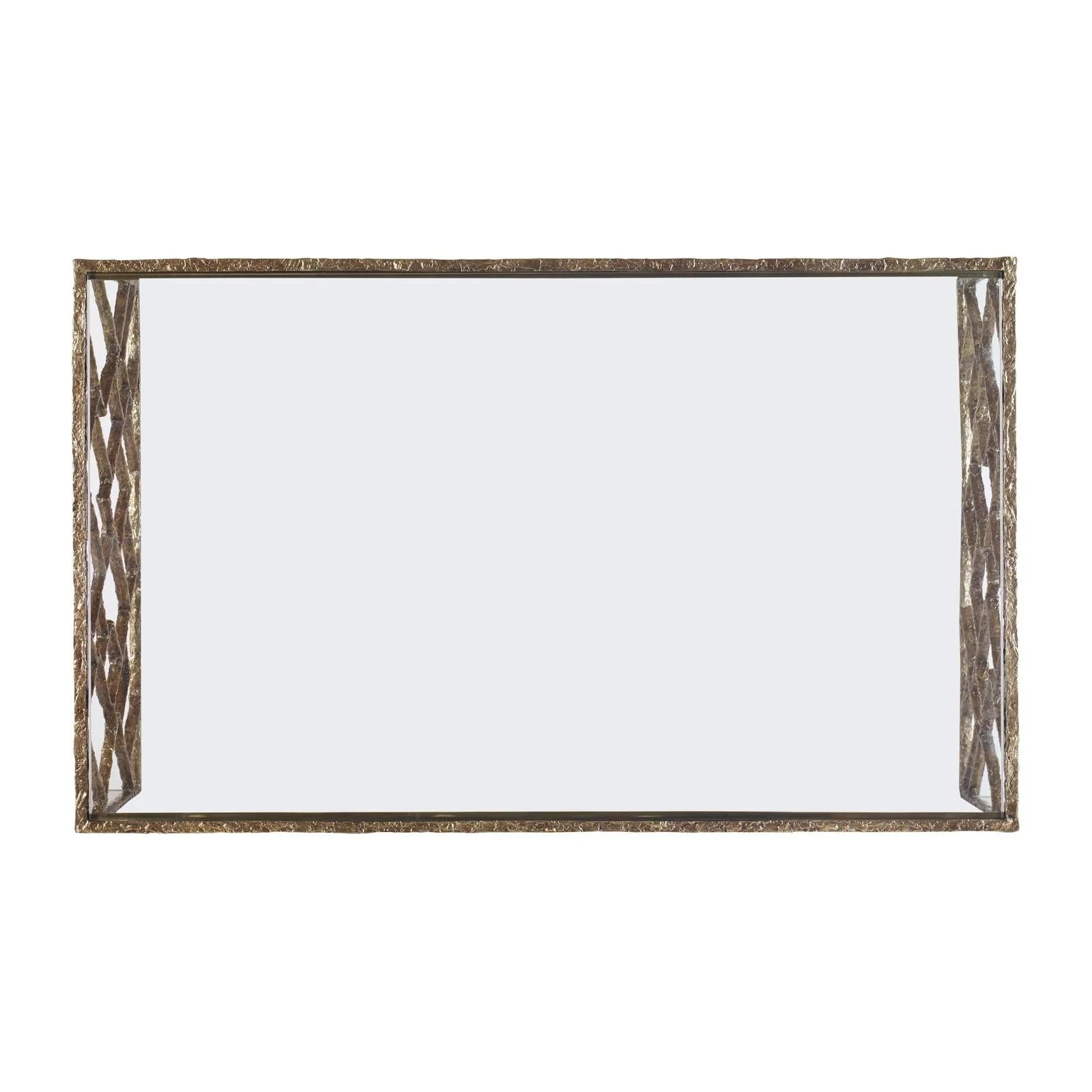 Century Furniture Grand Tour Furniture Lattice Bronze Cocktail Table Clearance - Image 2