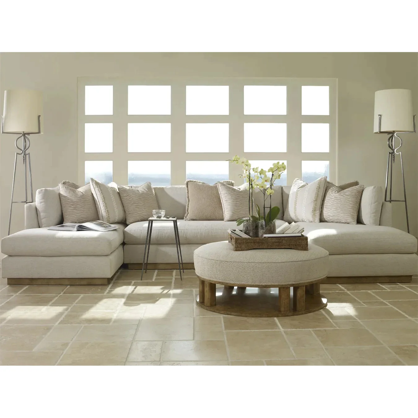 Century Furniture Grand Tour Polished Steel Floor Lamp - Image 2
