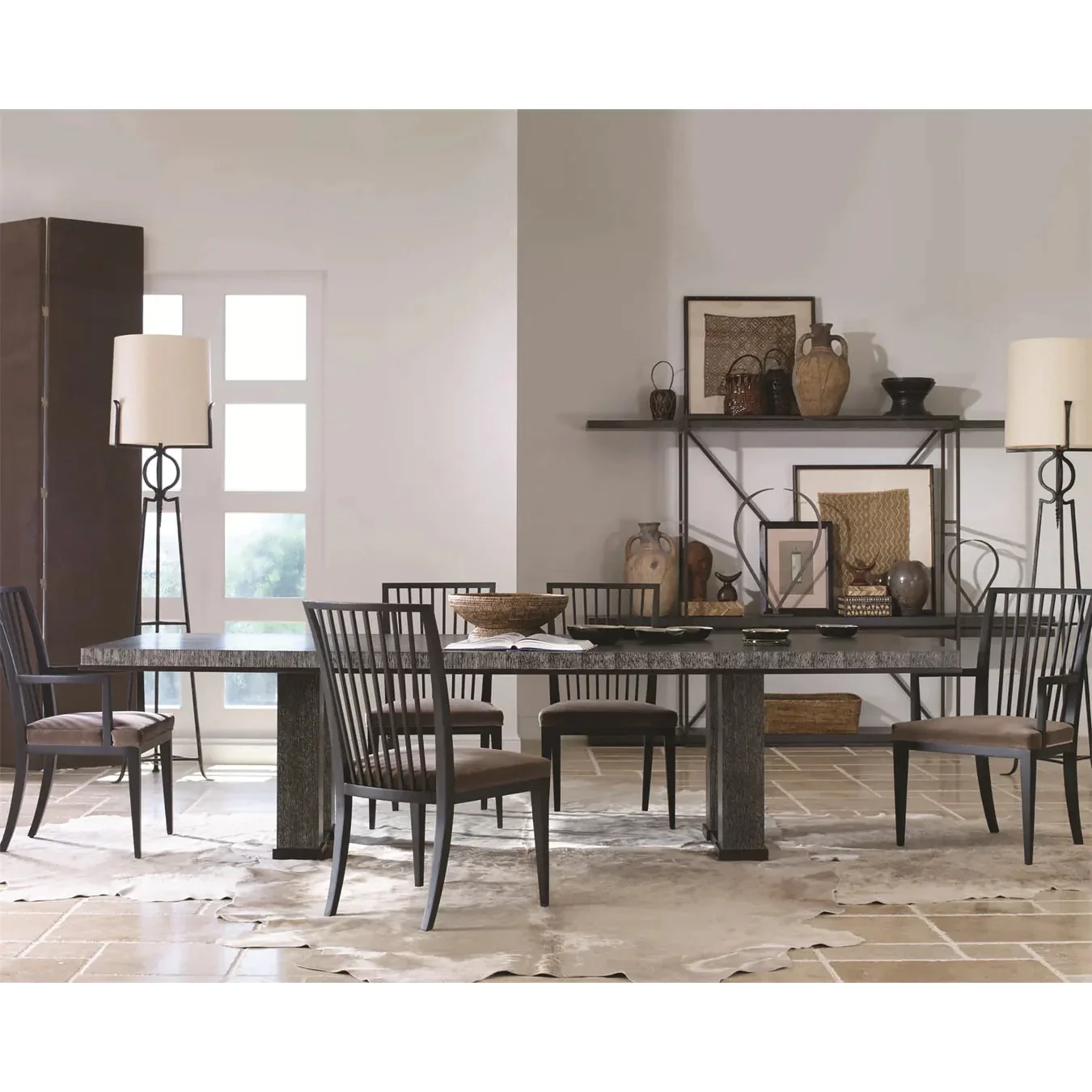 Century Furniture Grand Tour Polished Steel Floor Lamp - Image 3