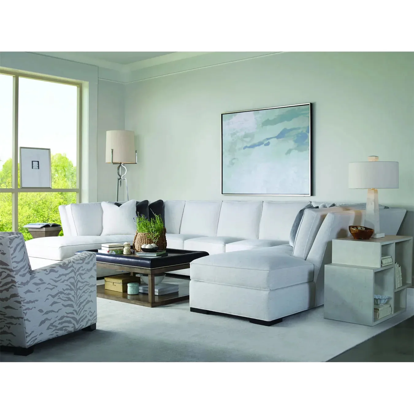 Century Furniture Grand Tour Polished Steel Floor Lamp - Image 4