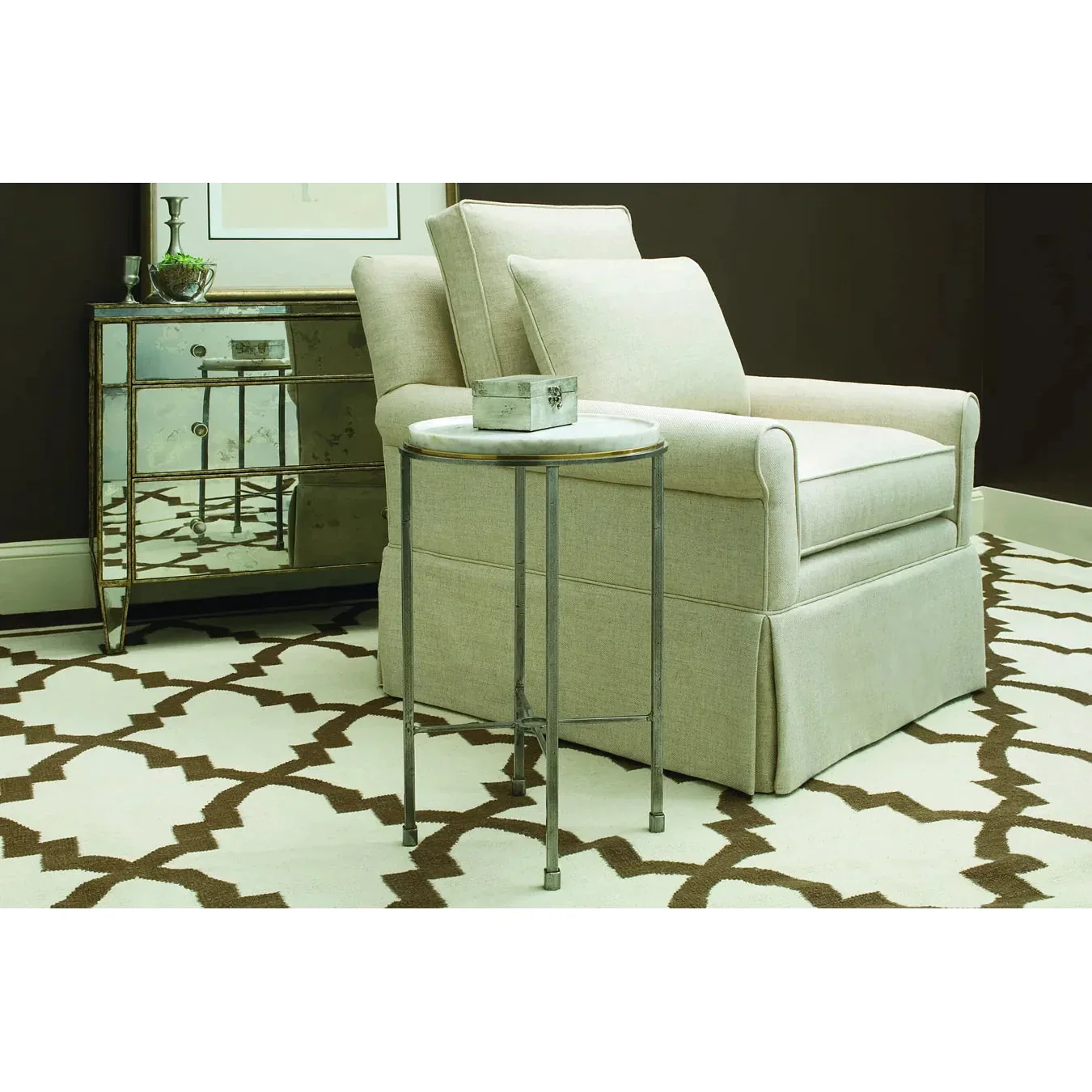 Century Furniture Grand Tour Round Accent Table - Image 3