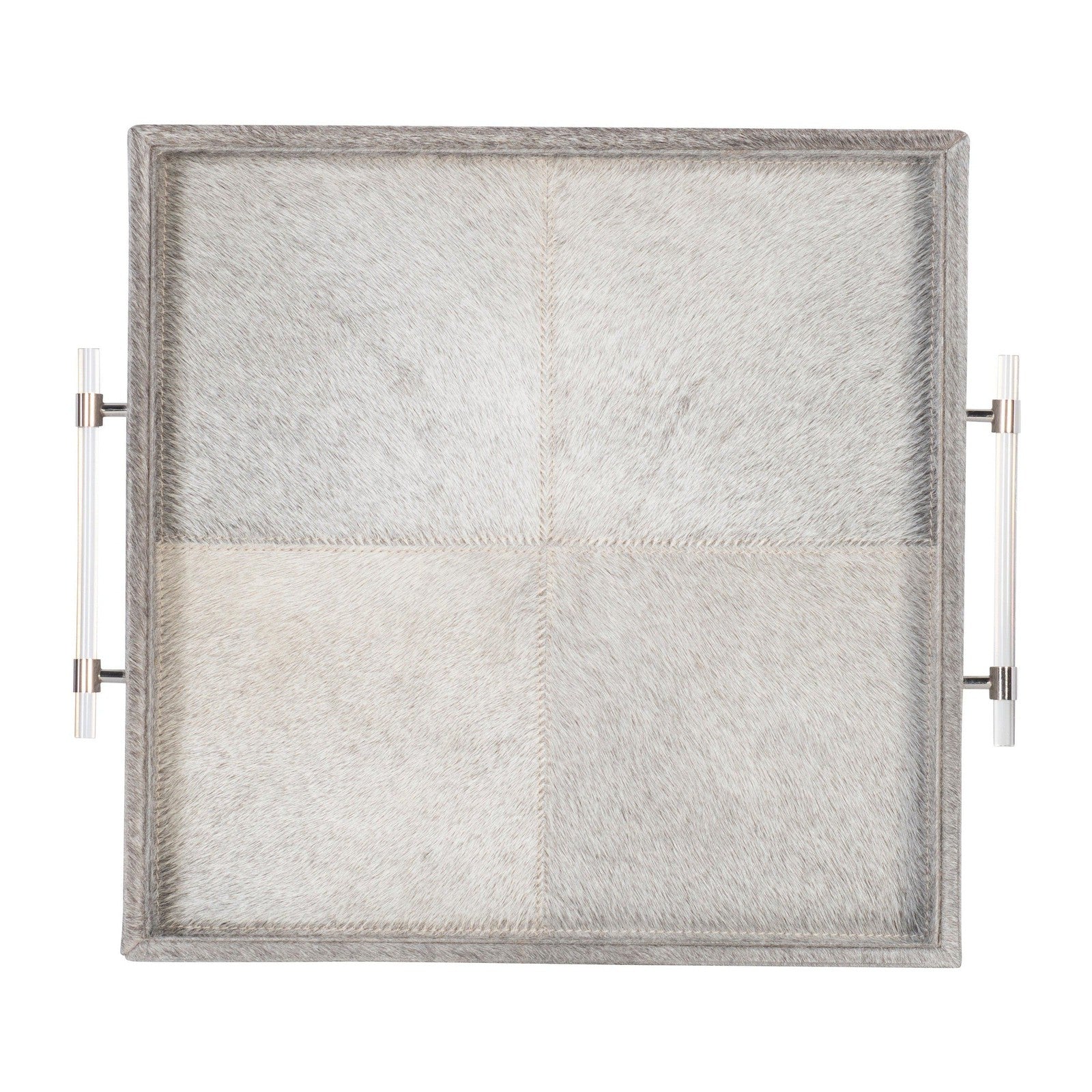 Century Furniture Grand Tour Sterling Hair-On-Hide Tray - Image 4