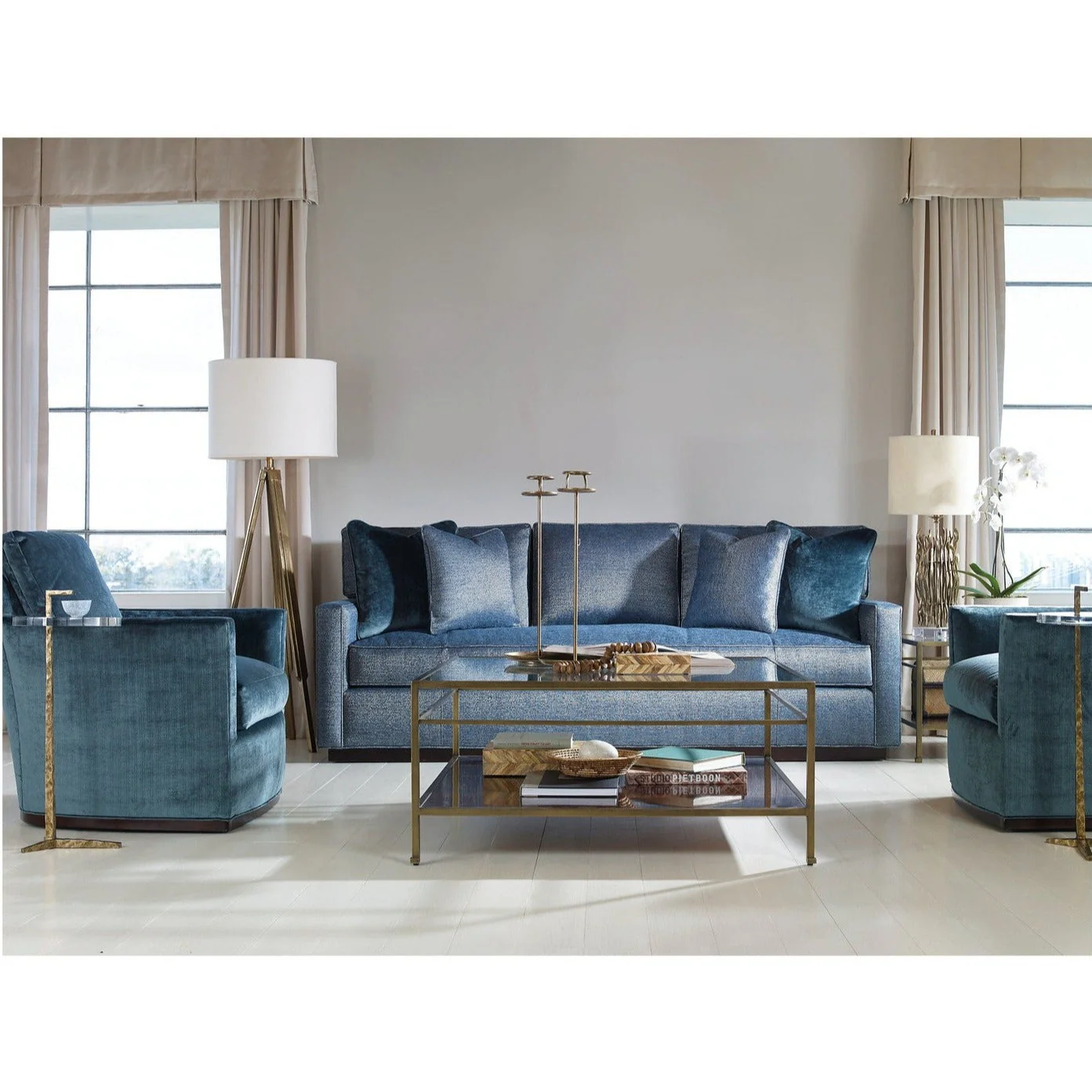 Century Furniture Hyde Park Cocktail Table with Rectangle Top - Image 4