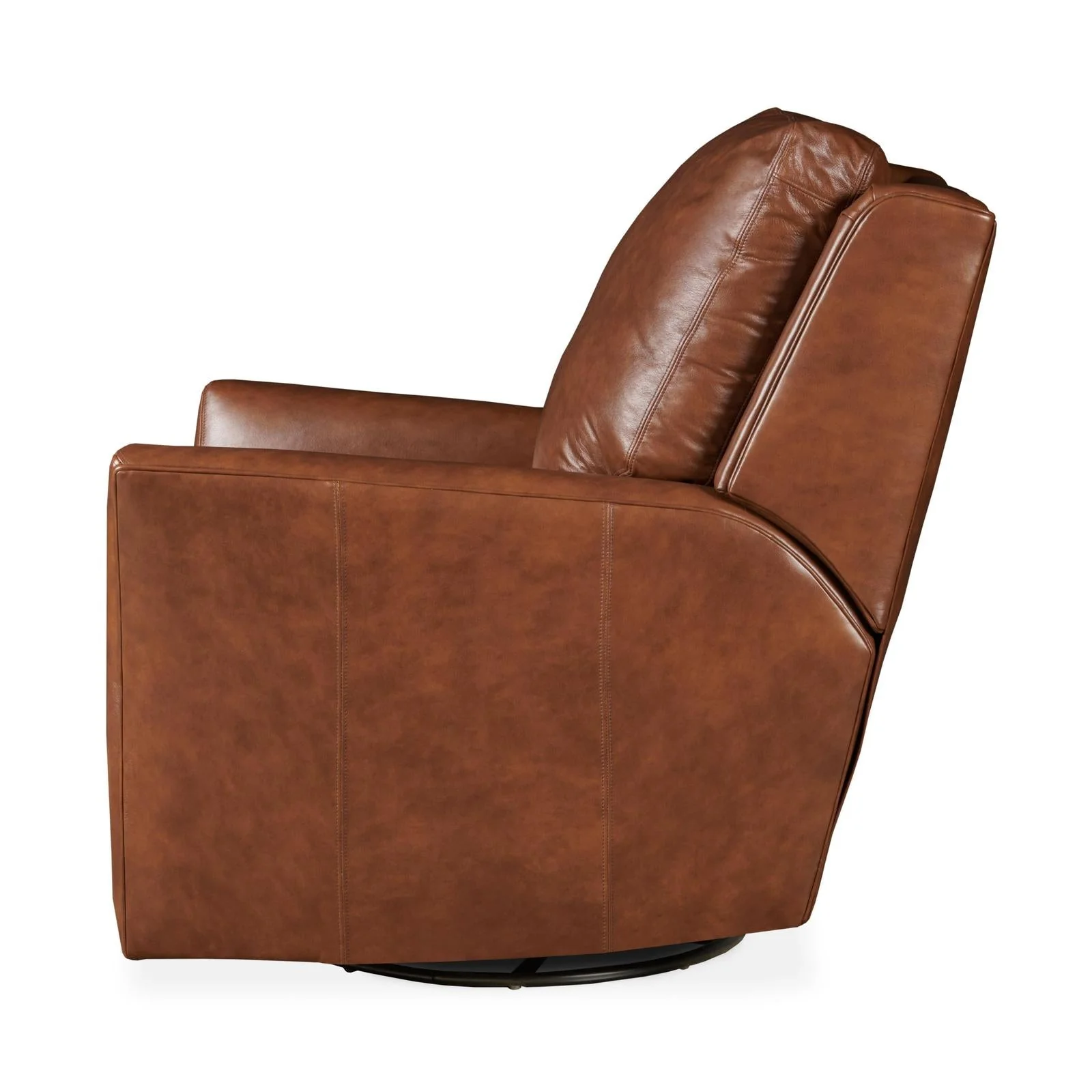 Century Furniture Leather Aubry Swivel Glider Electric Recliner - Image 3
