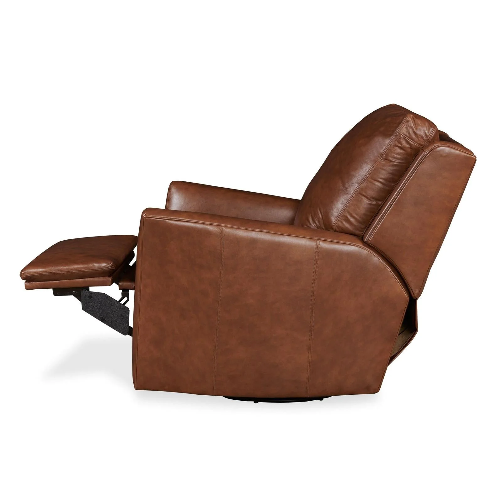 Century Furniture Leather Aubry Swivel Glider Electric Recliner - Image 4