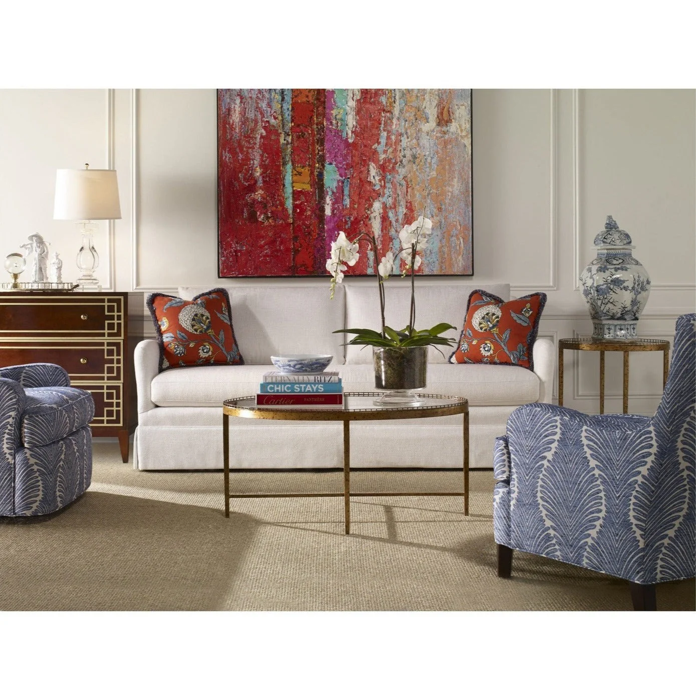 Century Furniture Logan Small Oval Cocktail Table - Image 3
