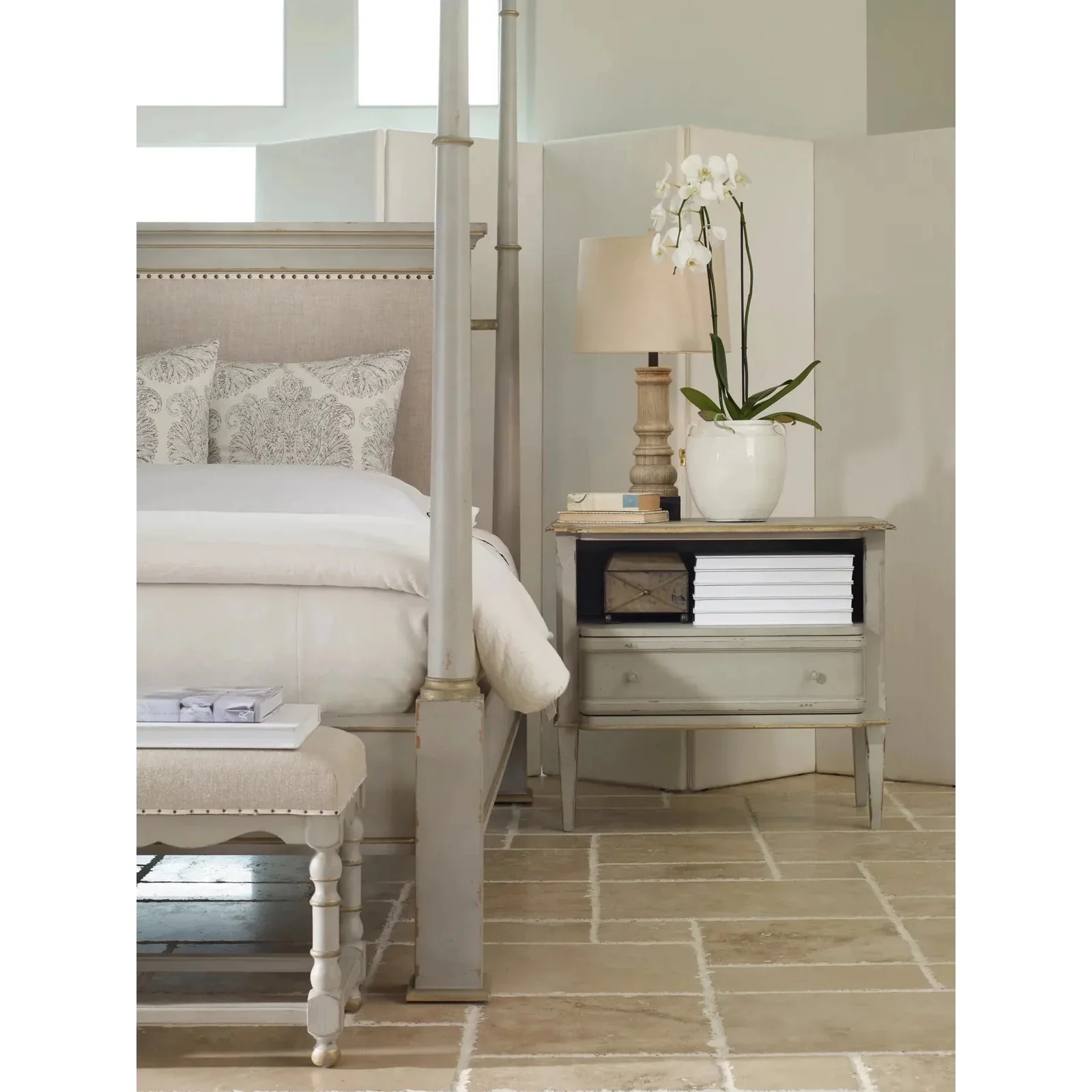 Century Furniture Monarch Madeline Open Storage Nightstand - Image 2