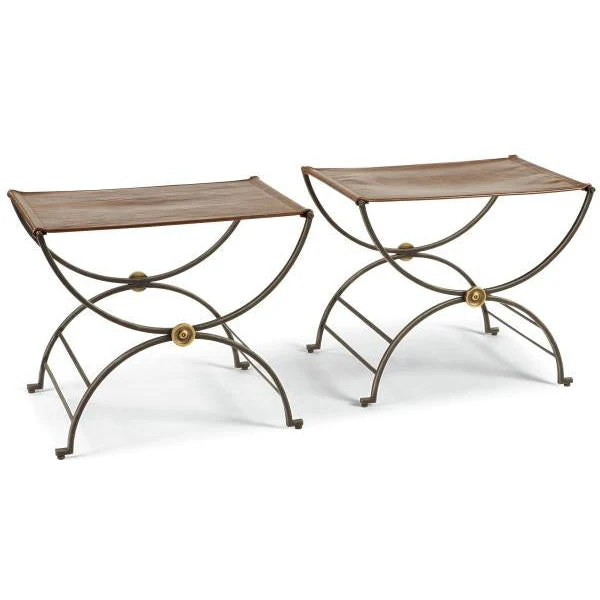 Century Furniture Monarch Niles Bench With Leather Seat - Image 3