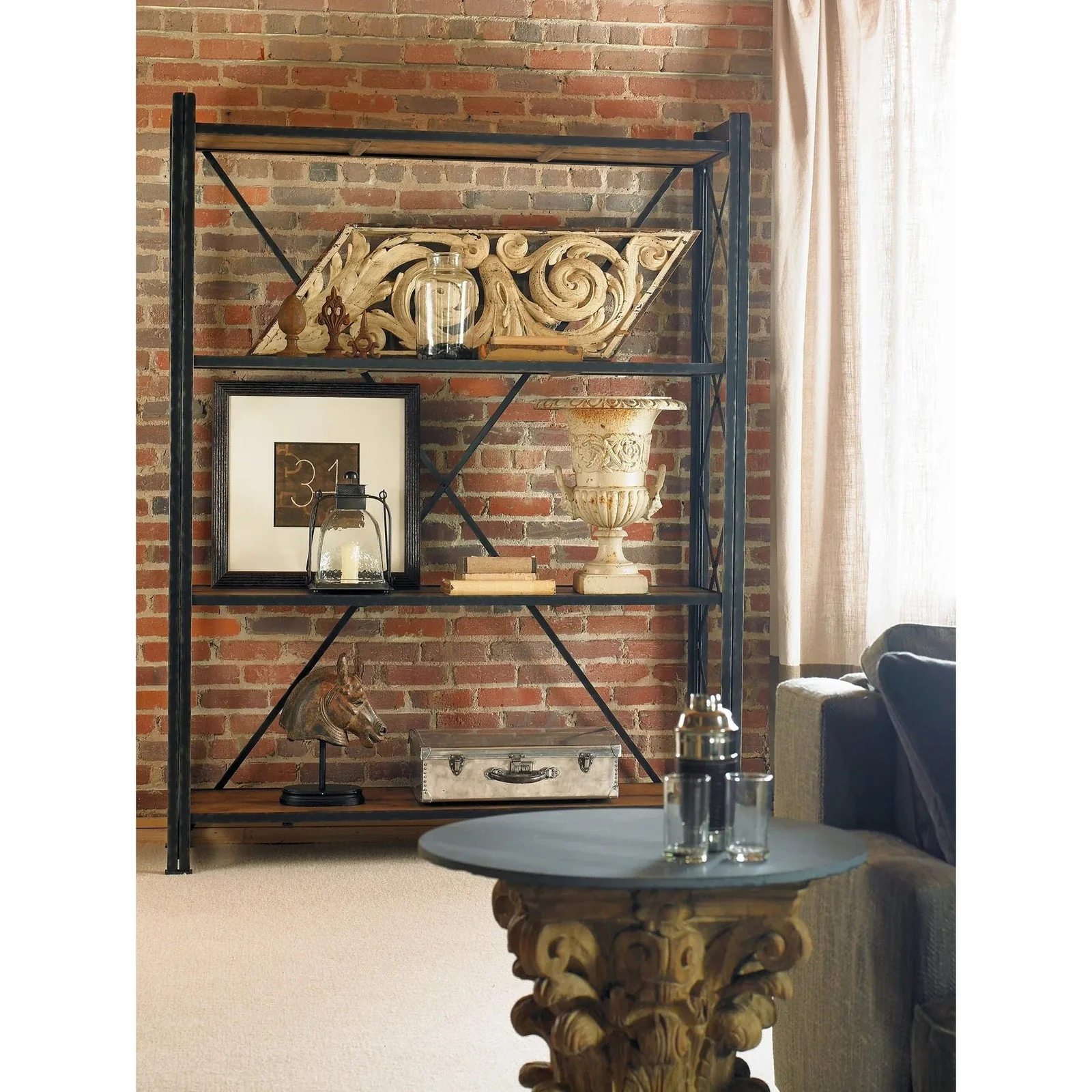 Century Furniture Monarch Sheffield Factory Shelving Tower Clearance - Image 2