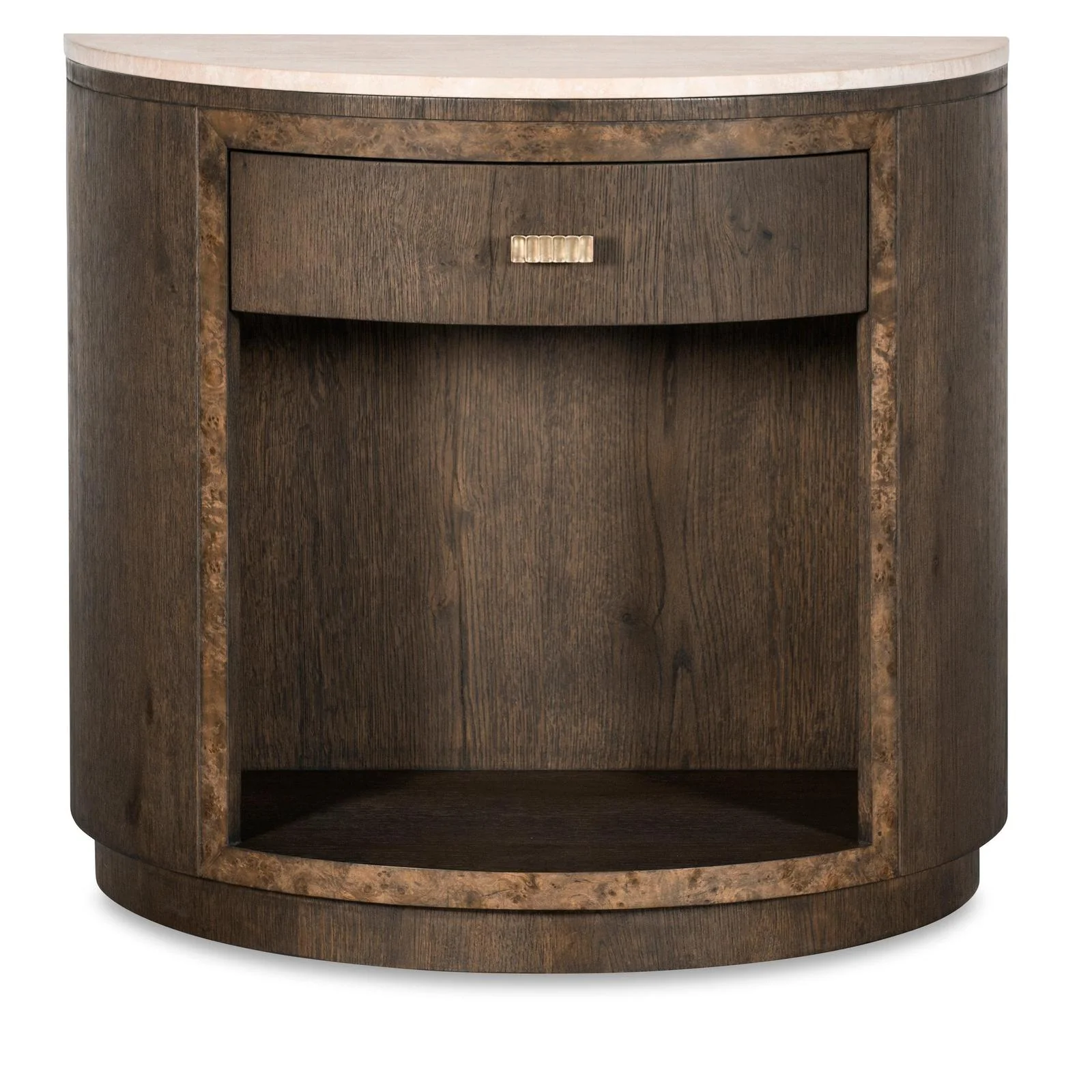 Century Furniture Monterey Demilune Nightstand & Stone - Image 3