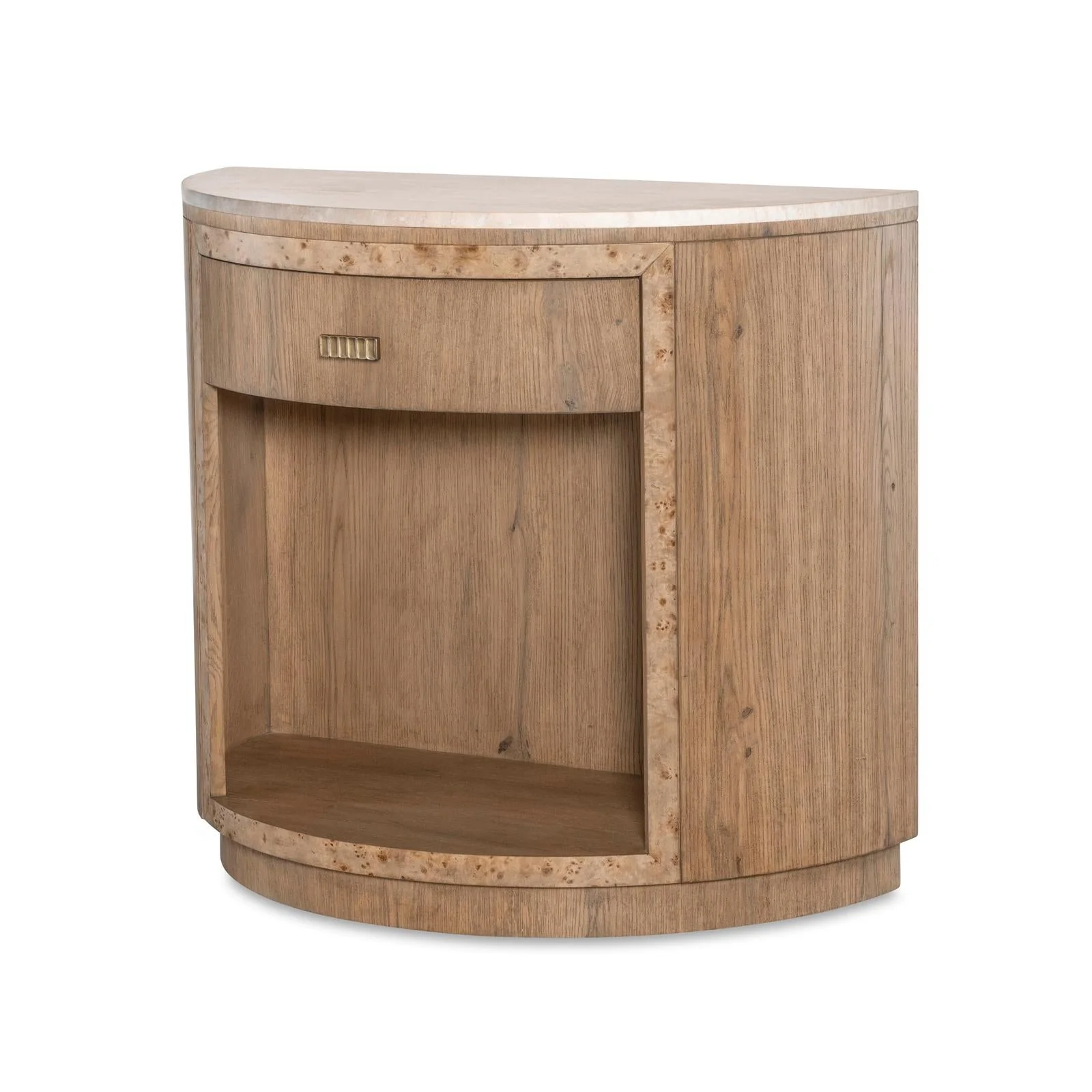 Century Furniture Monterey Demilune Nightstand & Stone - Image 5