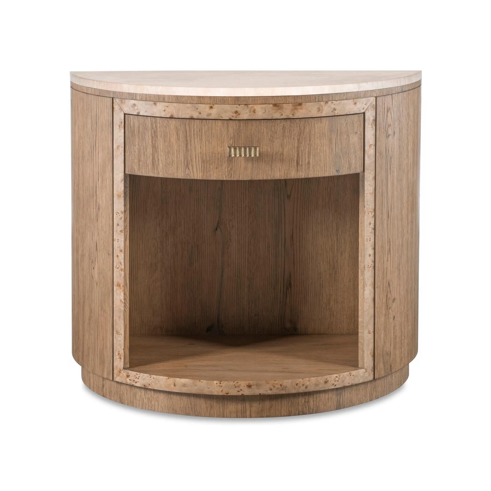 Century Furniture Monterey Demilune Nightstand & Stone - Image 6