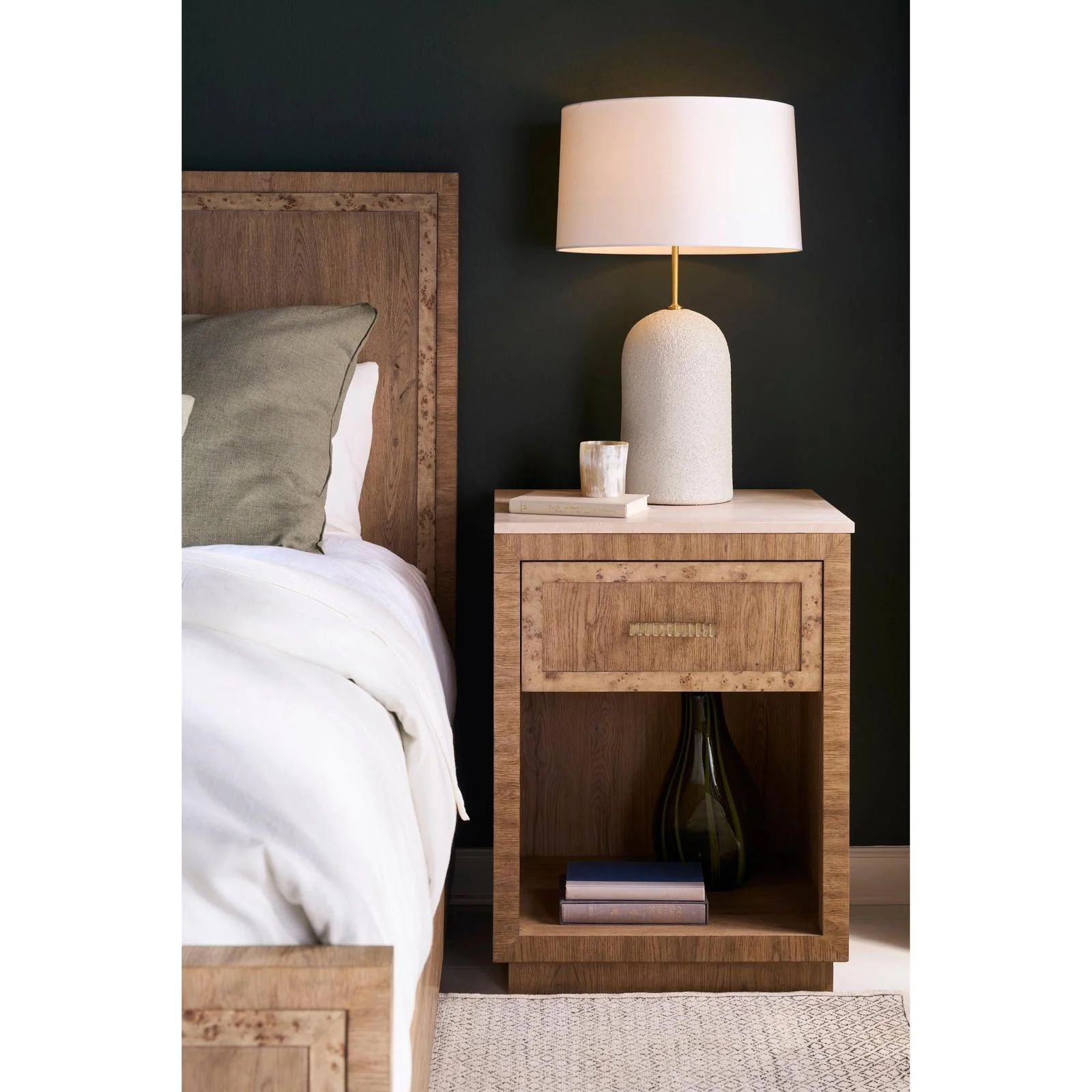 Century Furniture Monterey Small Nightstand & Stone - Image 4